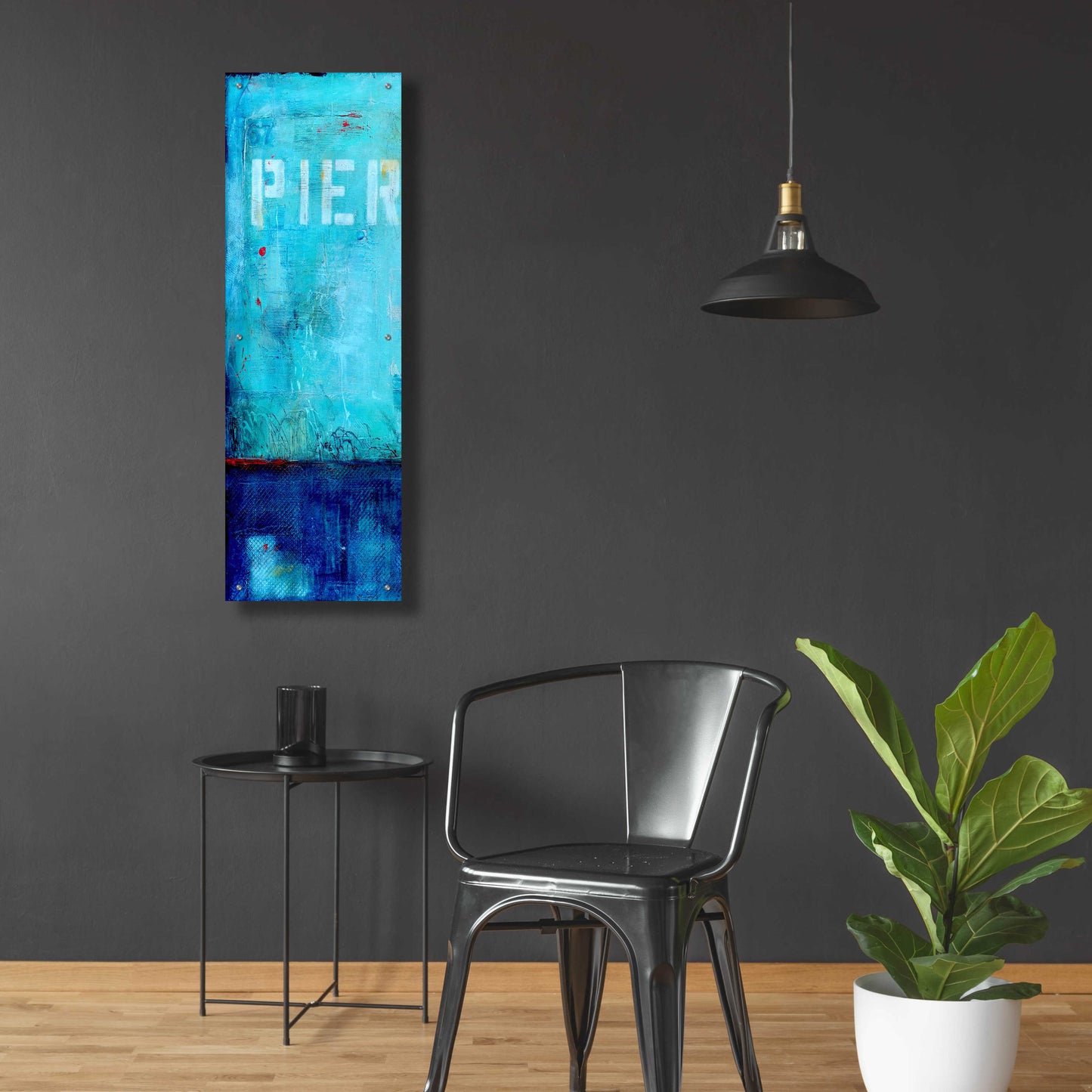 Epic Art 'Pier 34 I' by Erin Ashley, Acrylic Glass Wall Art,16x48