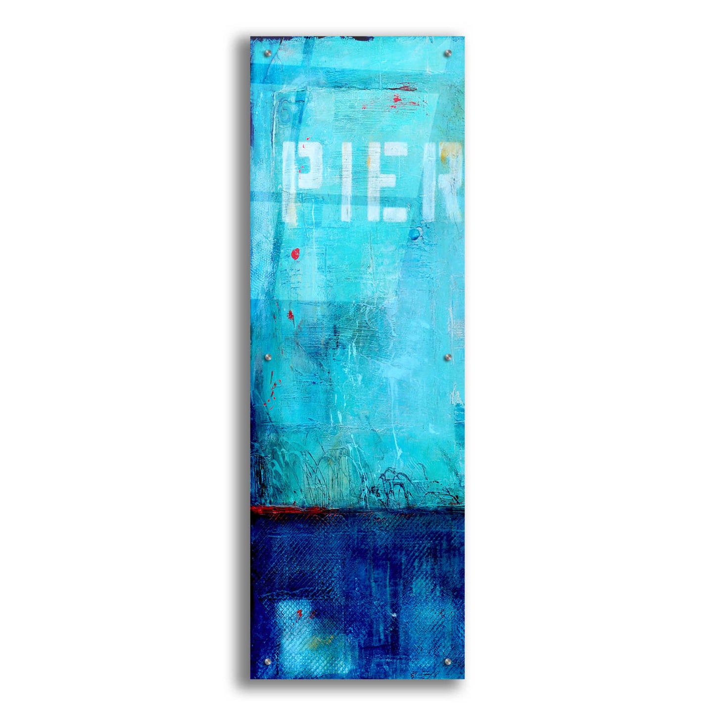 Epic Art 'Pier 34 I' by Erin Ashley, Acrylic Glass Wall Art,16x48