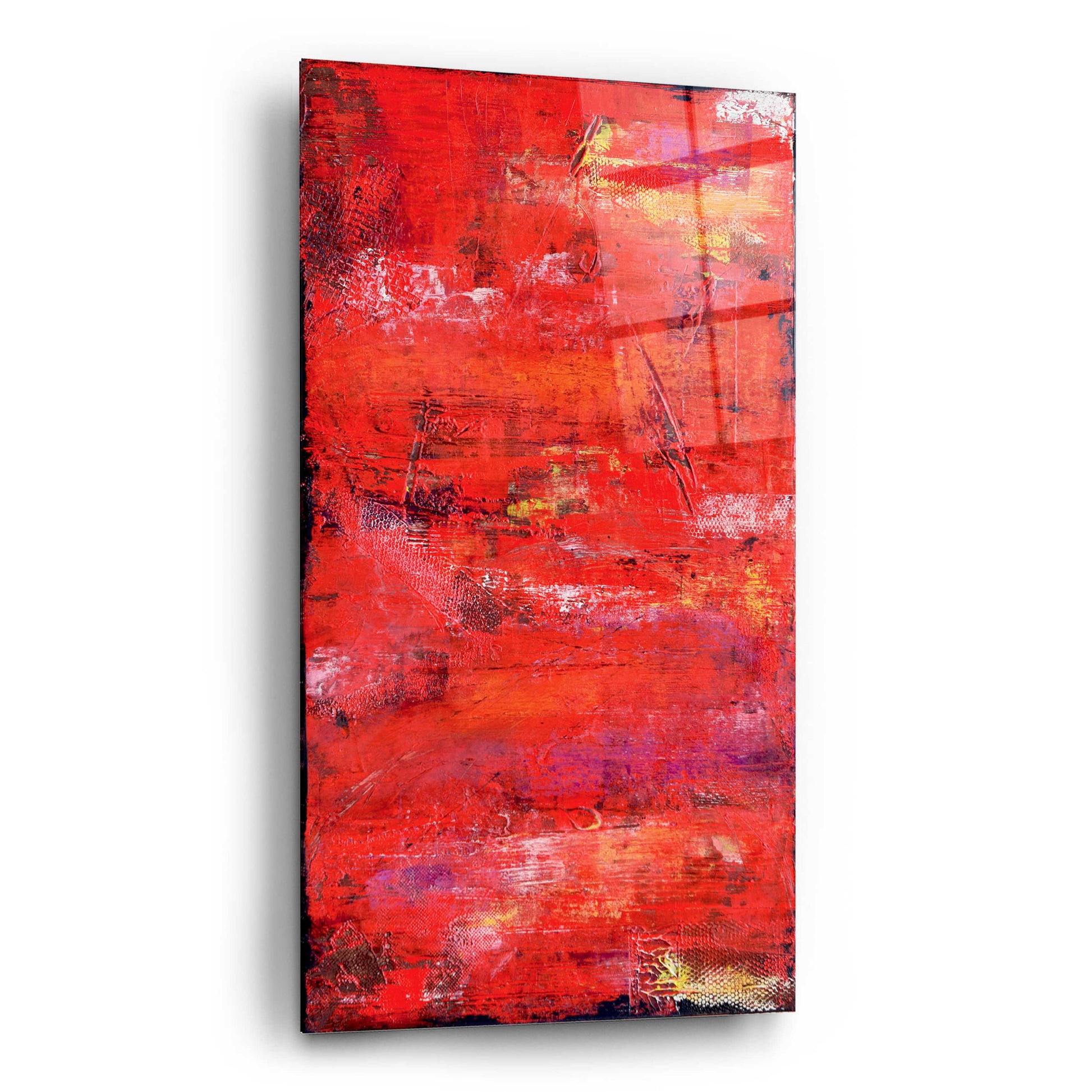 Epic Art 'Red Door I' by Erin Ashley, Acrylic Glass Wall Art,12x24