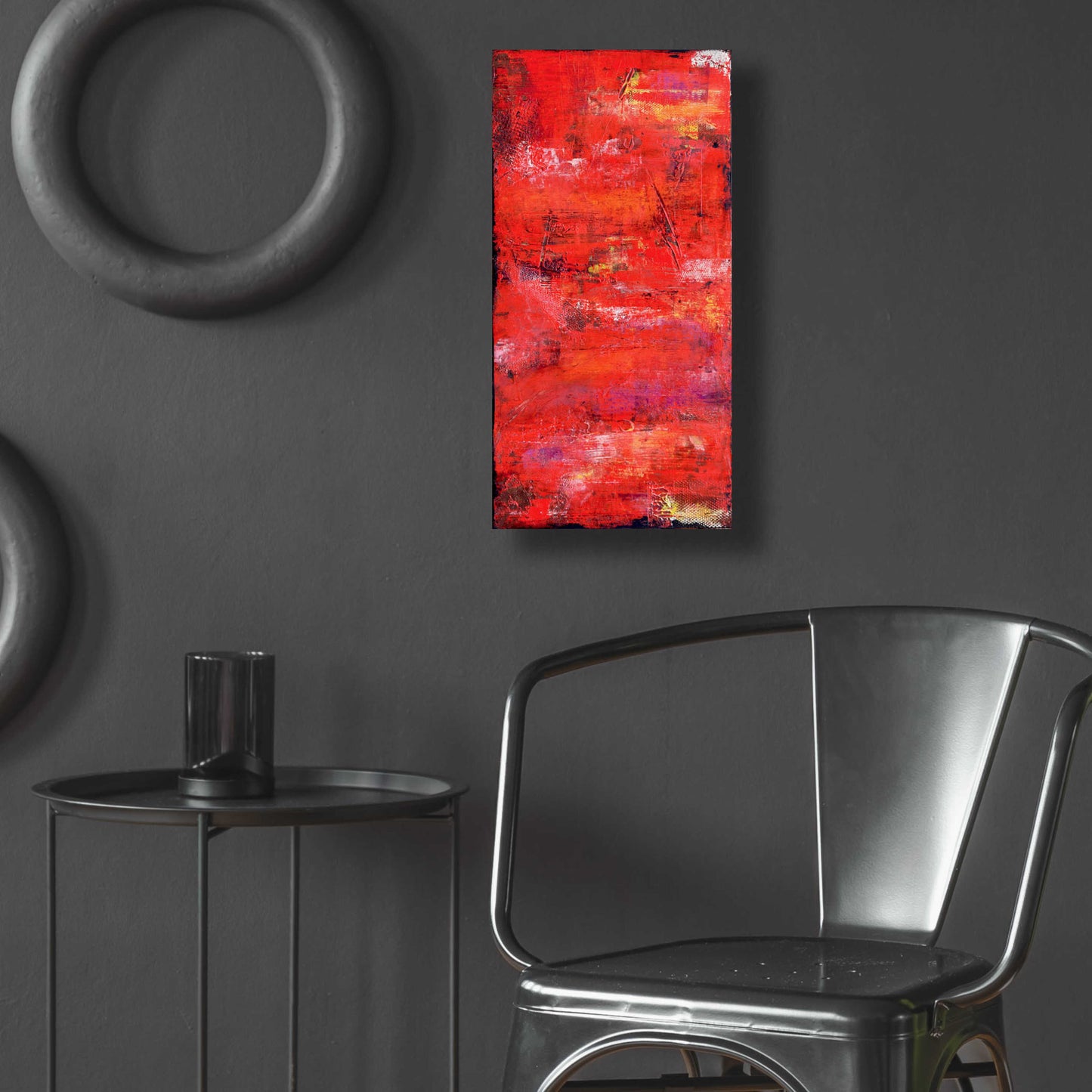 Epic Art 'Red Door I' by Erin Ashley, Acrylic Glass Wall Art,12x24