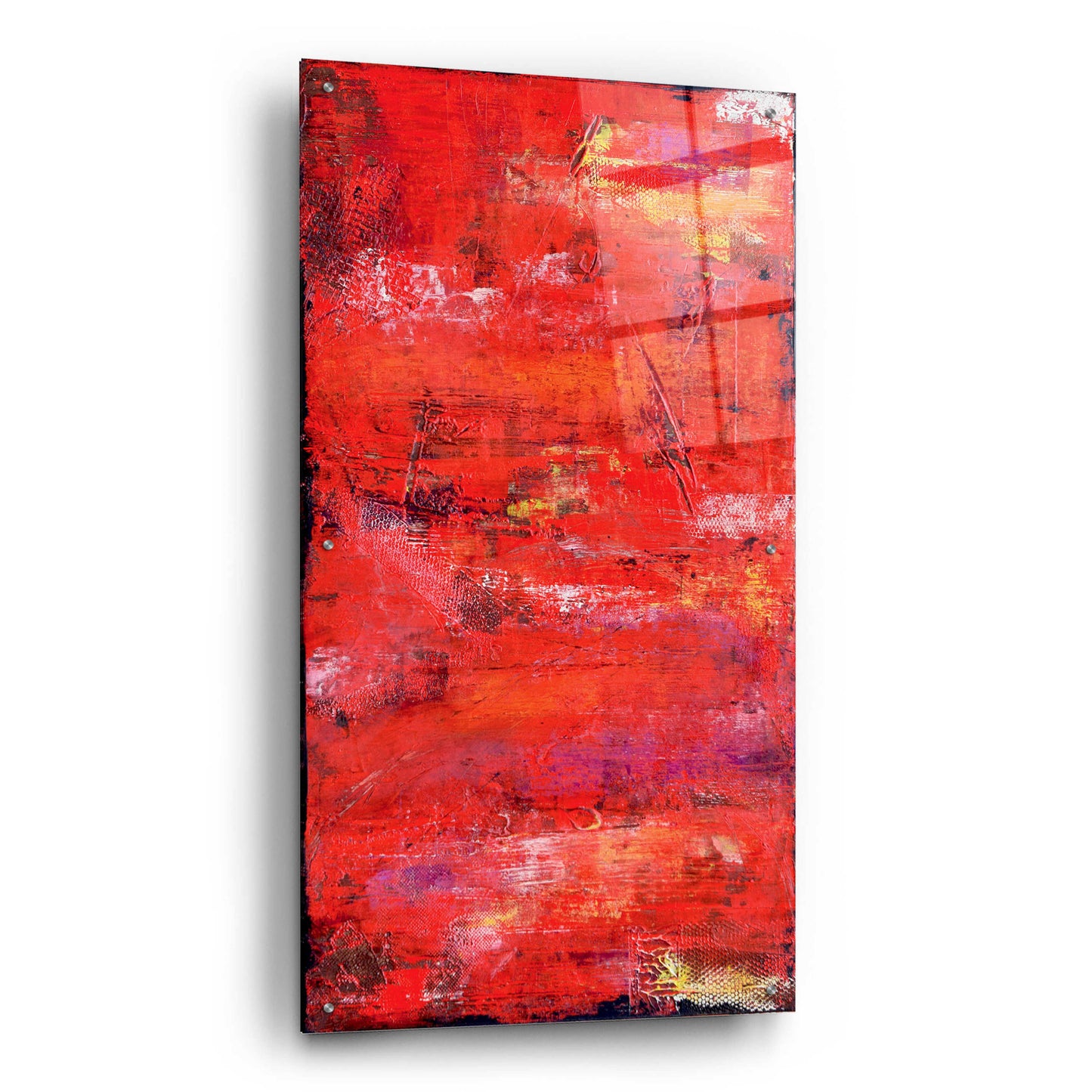 Epic Art 'Red Door I' by Erin Ashley, Acrylic Glass Wall Art,24x48