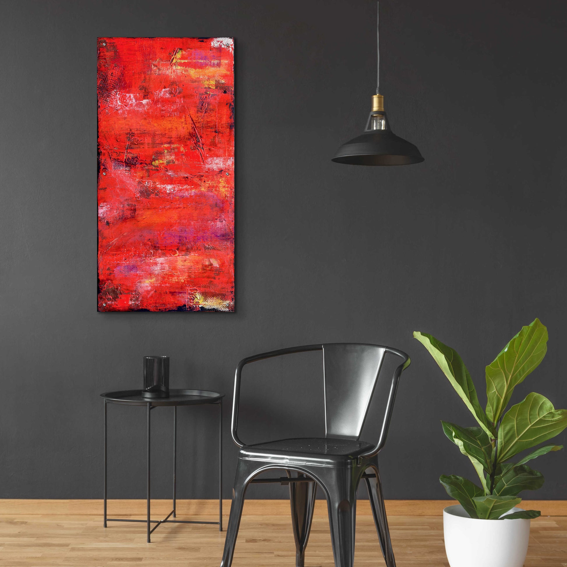 Epic Art 'Red Door I' by Erin Ashley, Acrylic Glass Wall Art,24x48