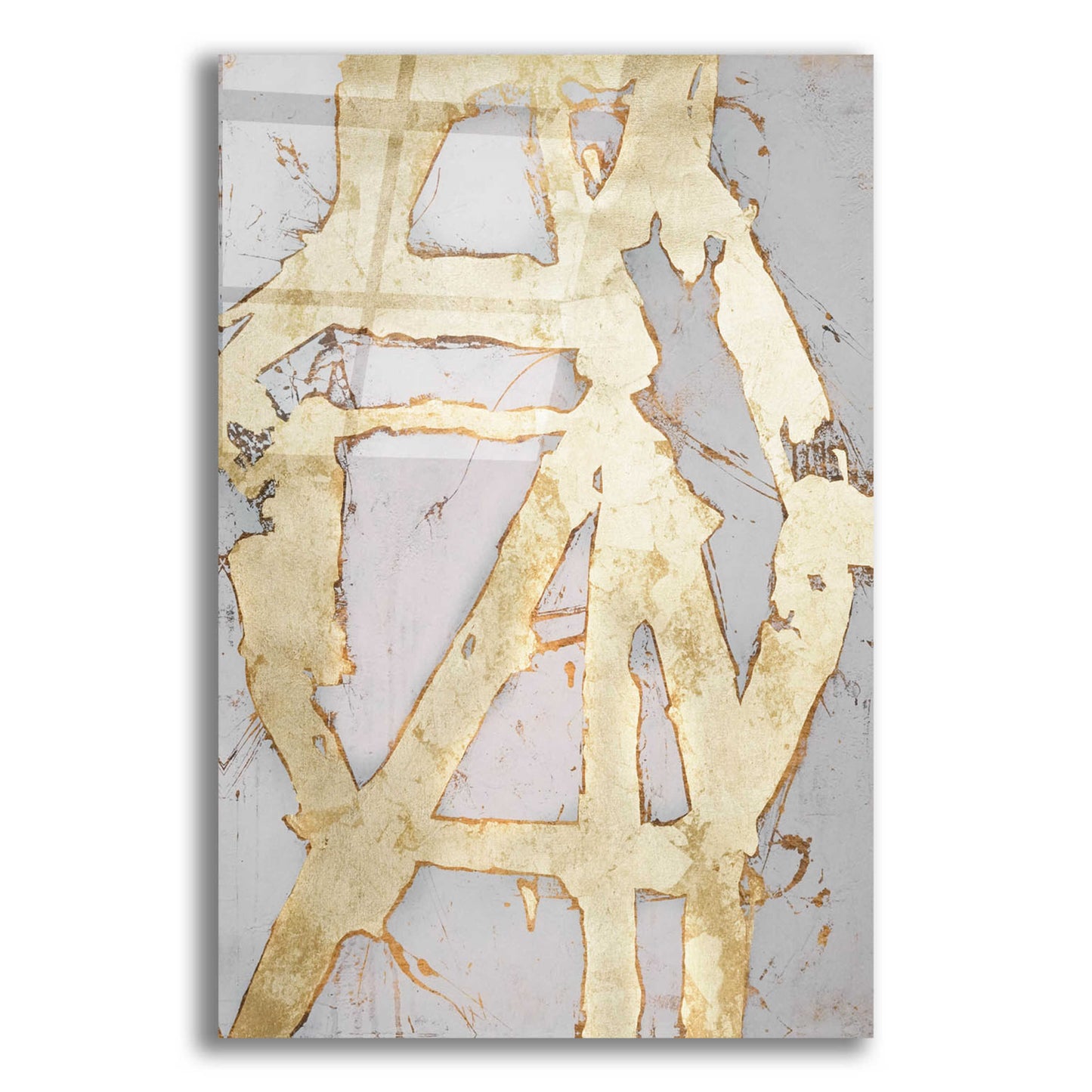 Epic Art 'Ace of Spades in Gold I' by Erin Ashley, Acrylic Glass Wall Art,12x16