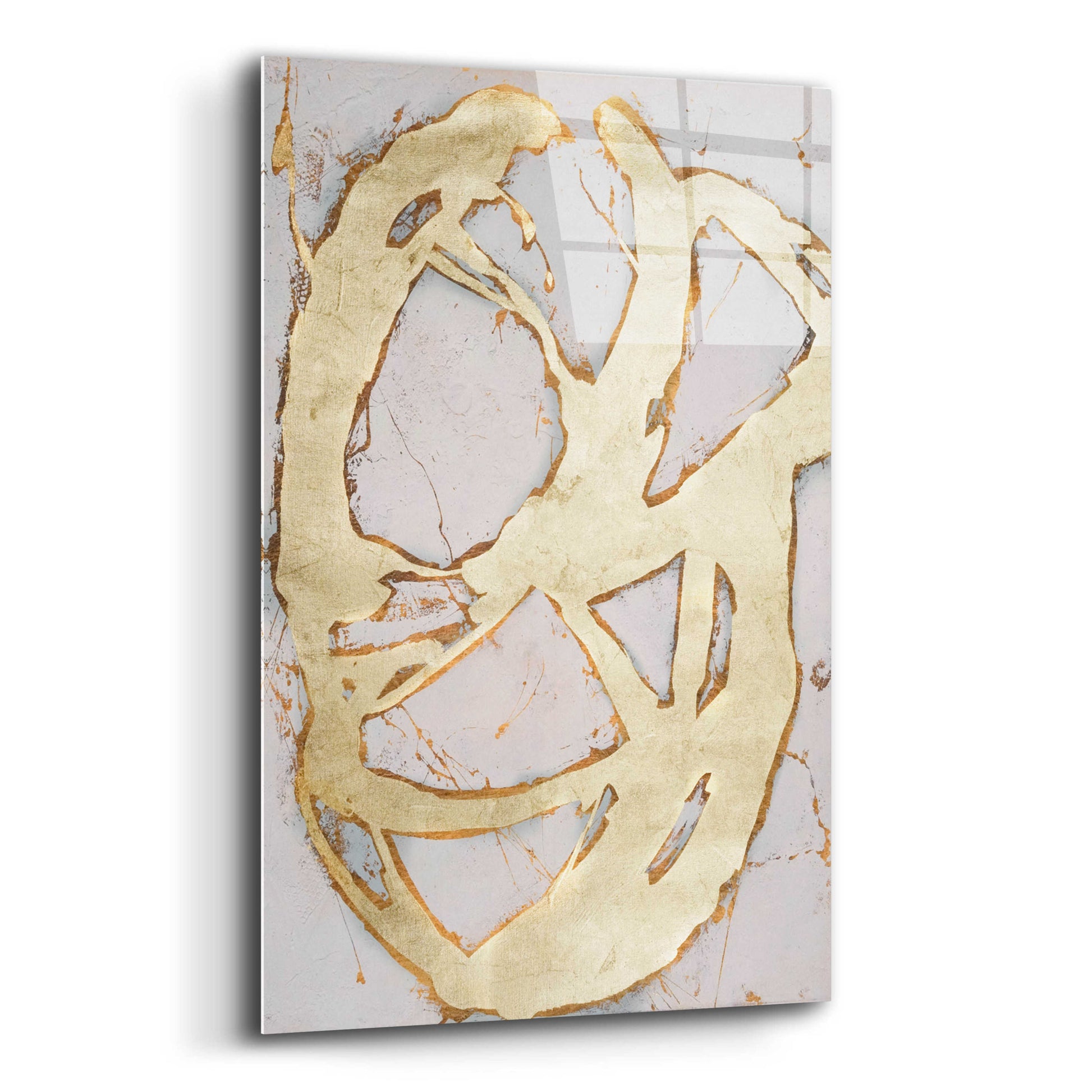 Epic Art 'Ace of Spades in Gold II' by Erin Ashley, Acrylic Glass Wall Art,12x16