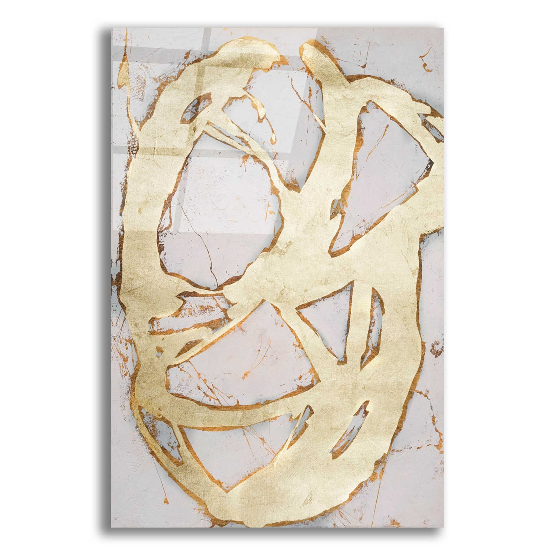 Epic Art 'Ace of Spades in Gold II' by Erin Ashley, Acrylic Glass Wall Art,12x16