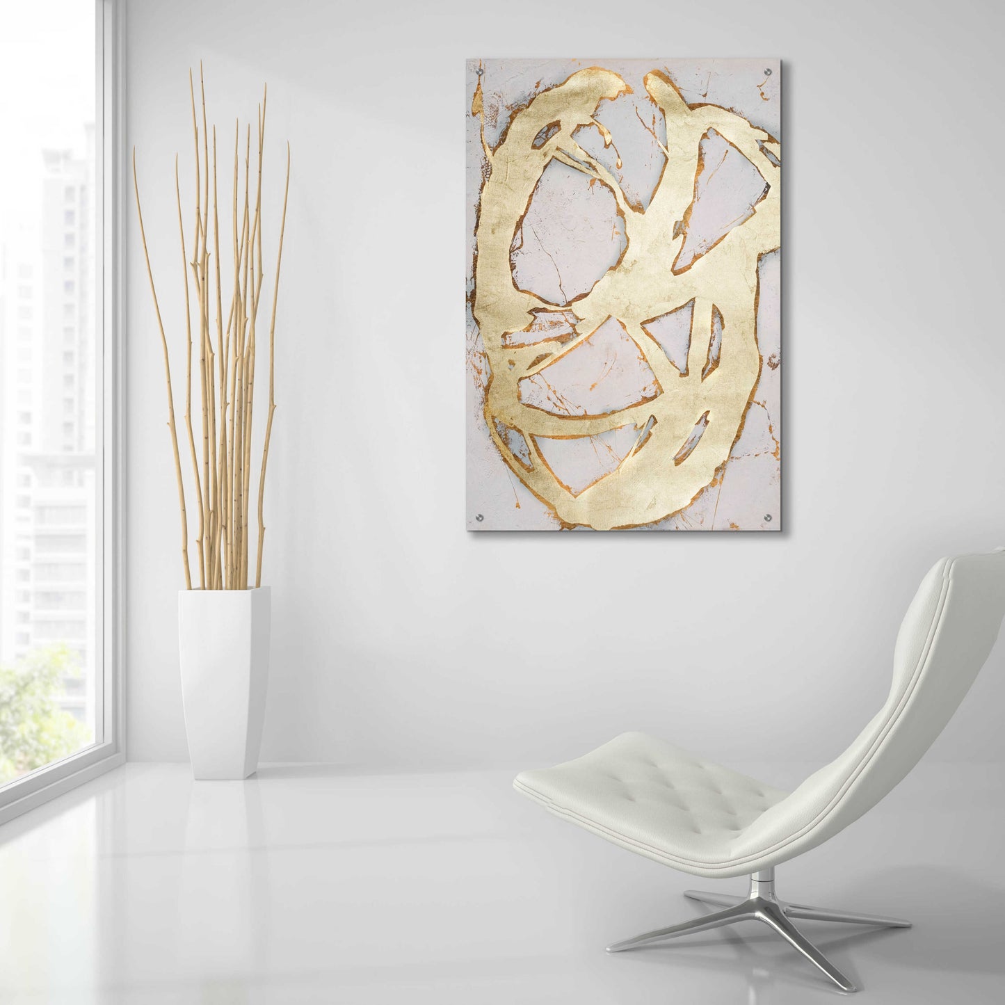 Epic Art 'Ace of Spades in Gold II' by Erin Ashley, Acrylic Glass Wall Art,24x36