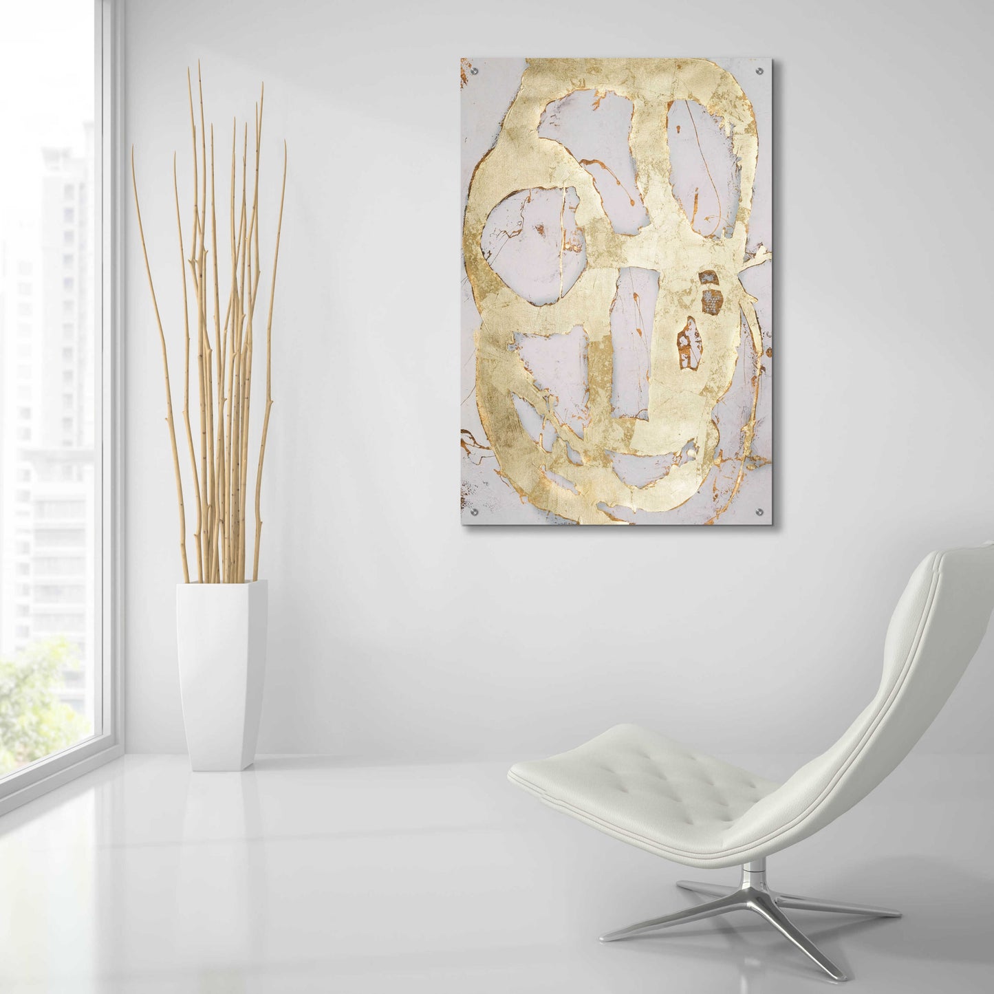 Epic Art 'Ace of Spades in Gold III' by Erin Ashley, Acrylic Glass Wall Art,24x36