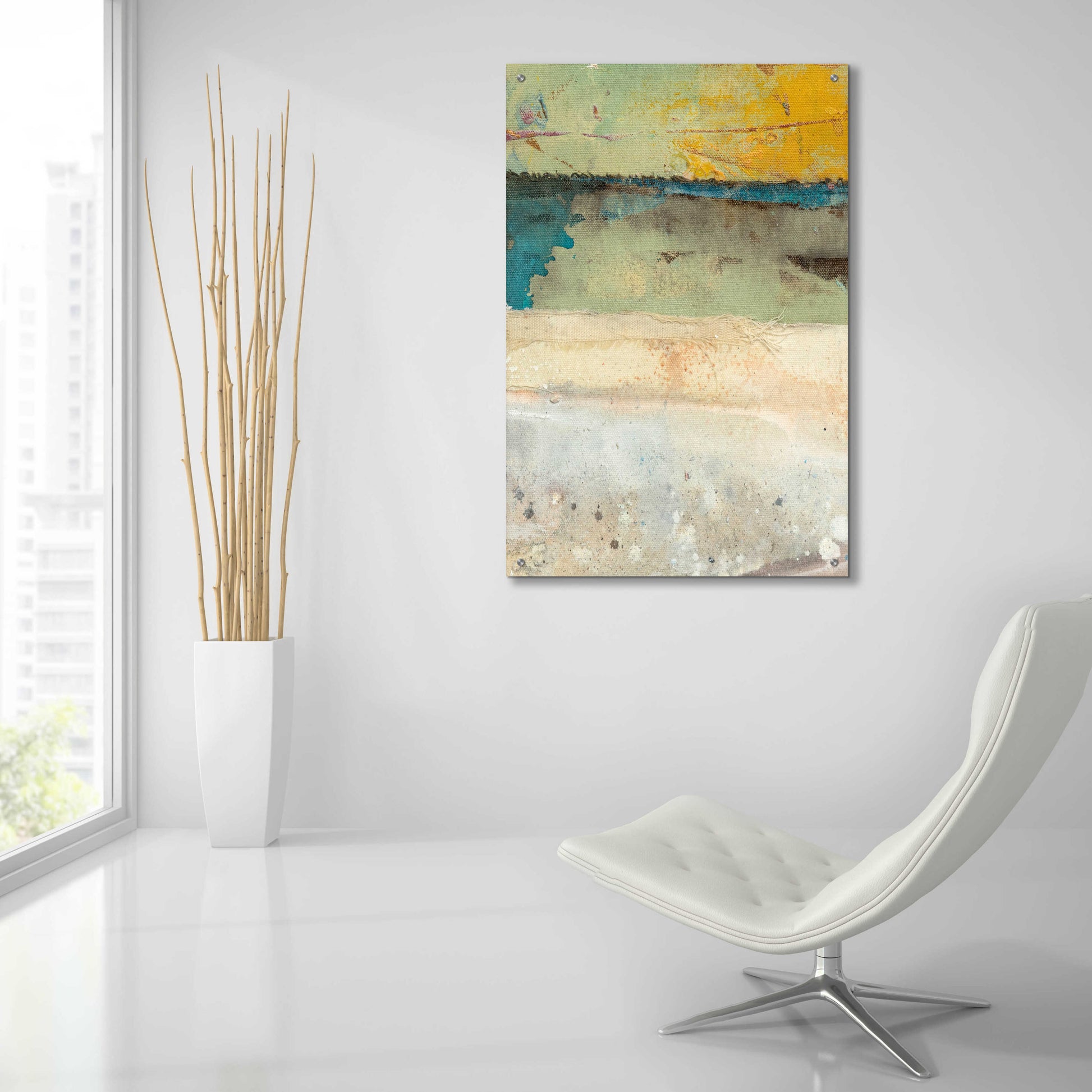 Epic Art 'Broken to Beautiful 2' by Erin Ashley, Acrylic Glass Wall Art,24x36