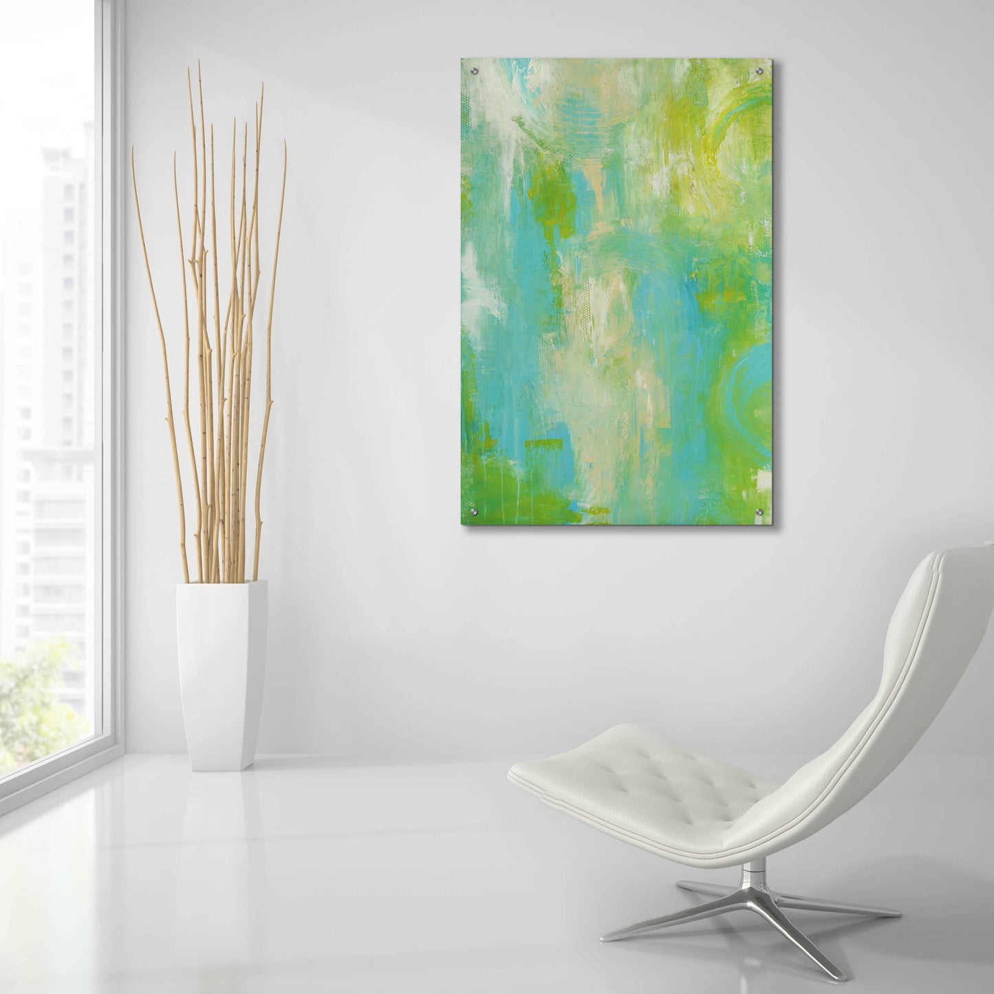 Epic Art 'Enchanted Garden' by Erin Ashley, Acrylic Glass Wall Art,24x36