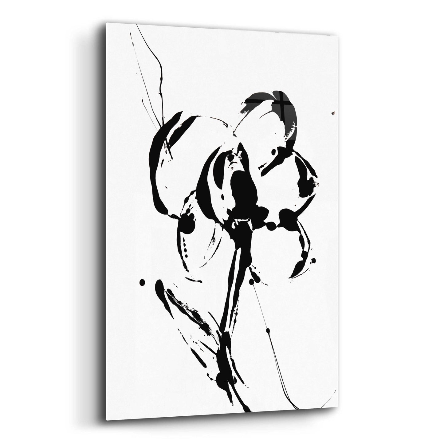 Epic Art 'Flower Squiggle I' by Erin Ashley, Acrylic Glass Wall Art,12x16