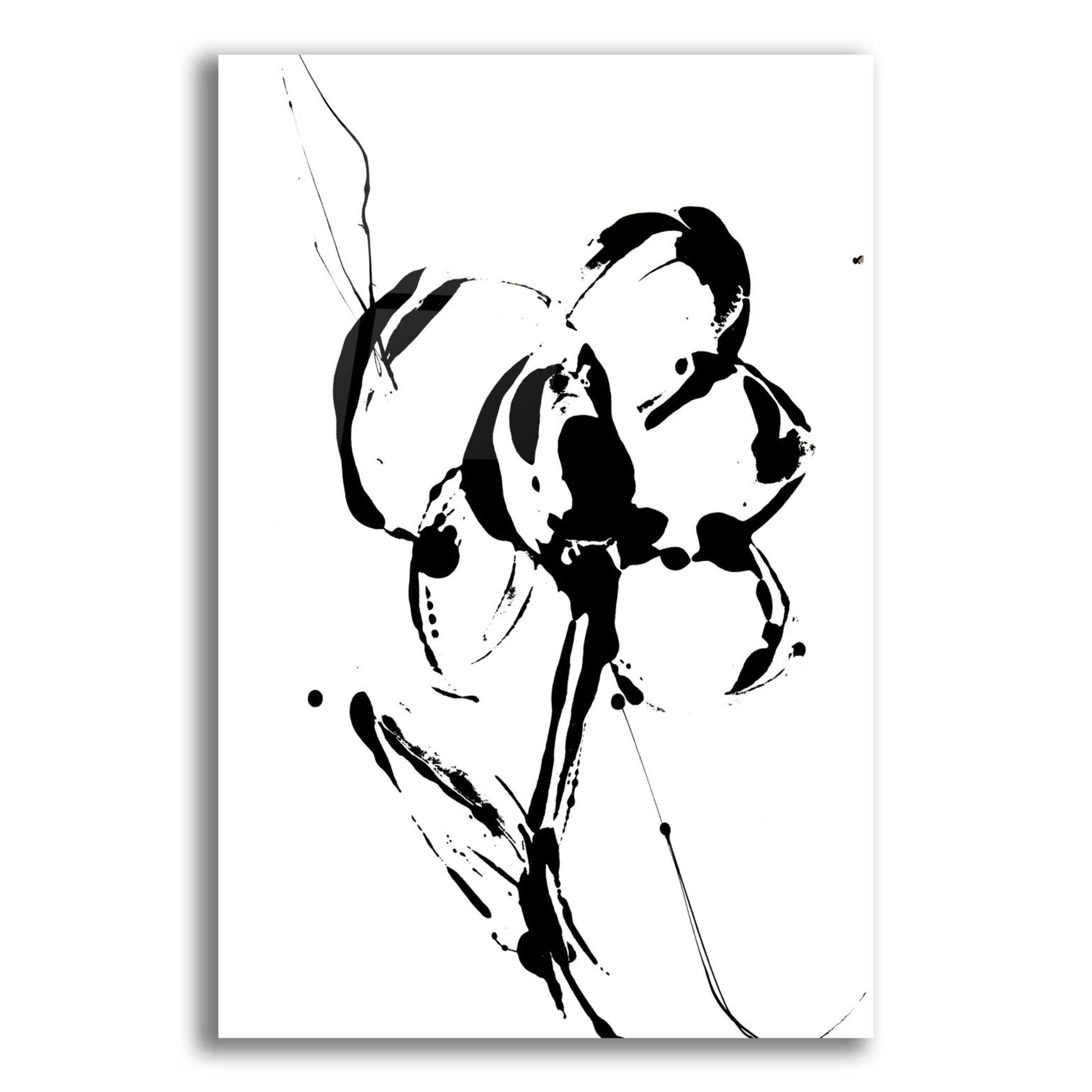 Epic Art 'Flower Squiggle I' by Erin Ashley, Acrylic Glass Wall Art,12x16