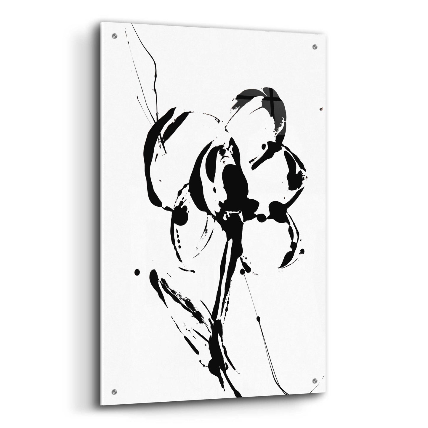 Epic Art 'Flower Squiggle I' by Erin Ashley, Acrylic Glass Wall Art,24x36