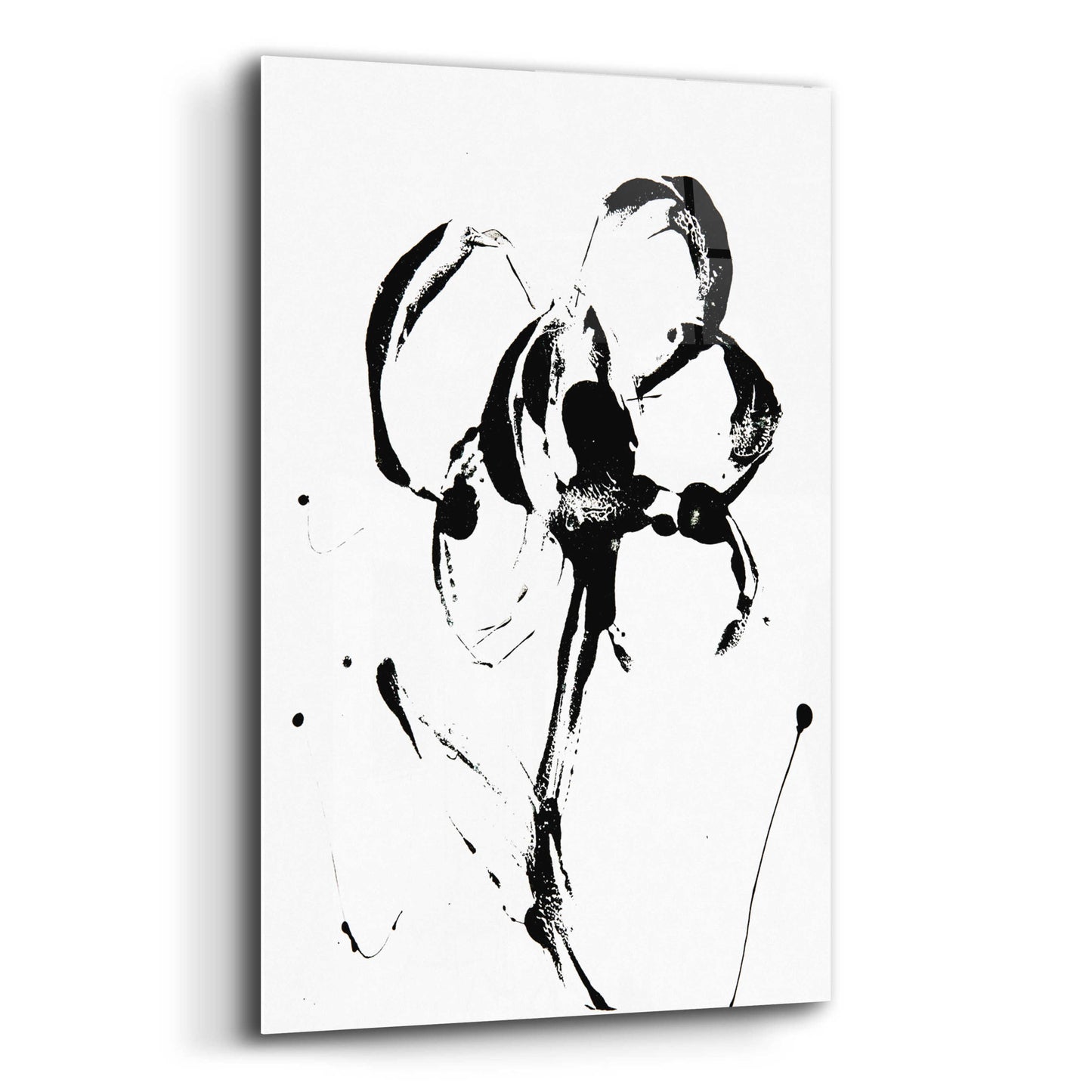 Epic Art 'Flower Squiggle II' by Erin Ashley, Acrylic Glass Wall Art,12x16