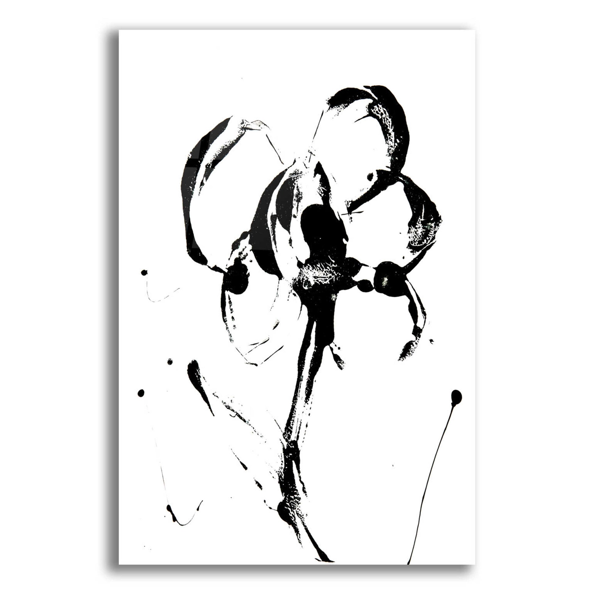 Epic Art 'Flower Squiggle II' by Erin Ashley, Acrylic Glass Wall Art,12x16