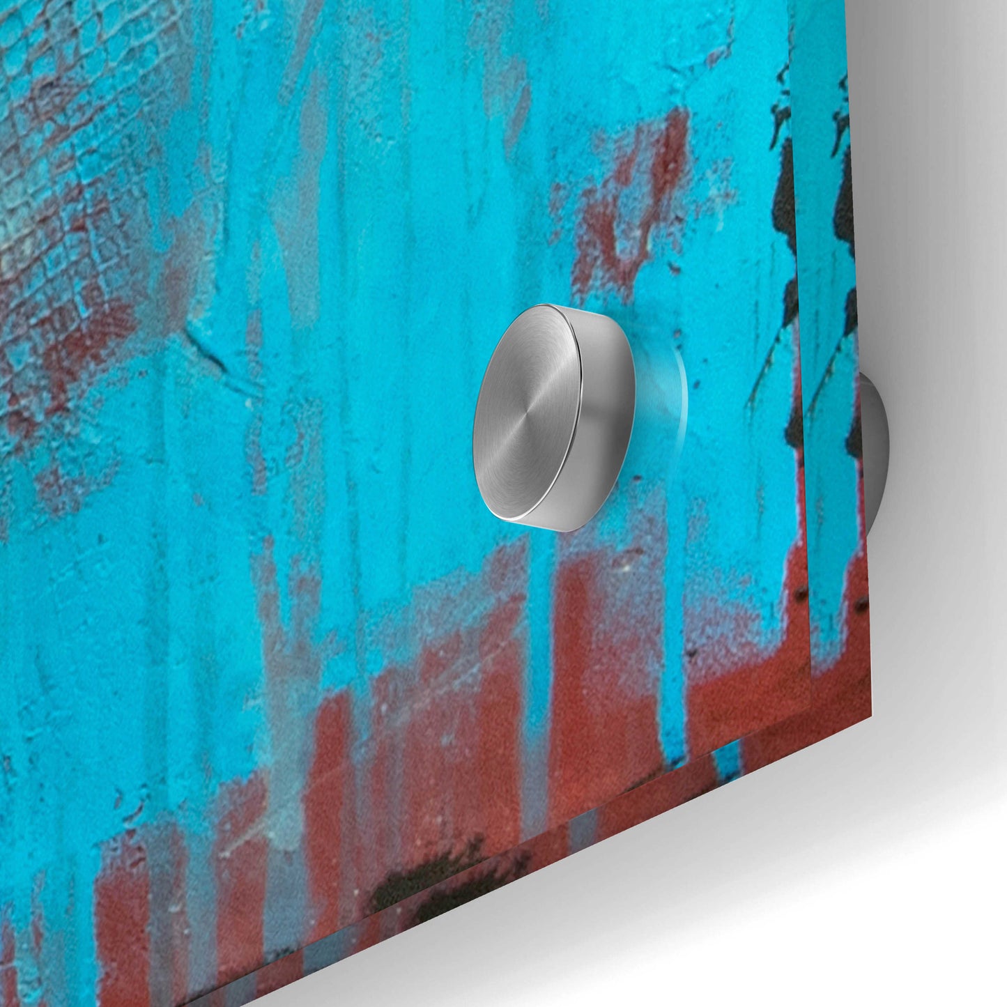 Epic Art 'Matchbox Blue 55' by Erin Ashley, Acrylic Glass Wall Art,24x36