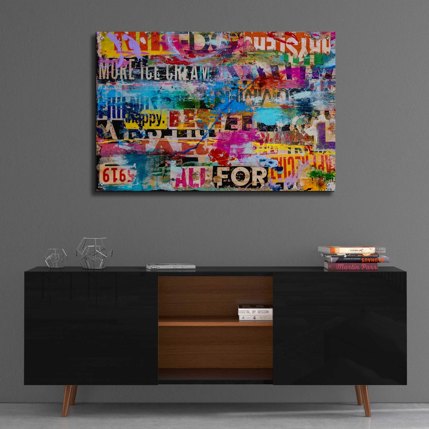 Epic Art 'Metromix Luv I' by Erin Ashley, Acrylic Glass Wall Art,36x24