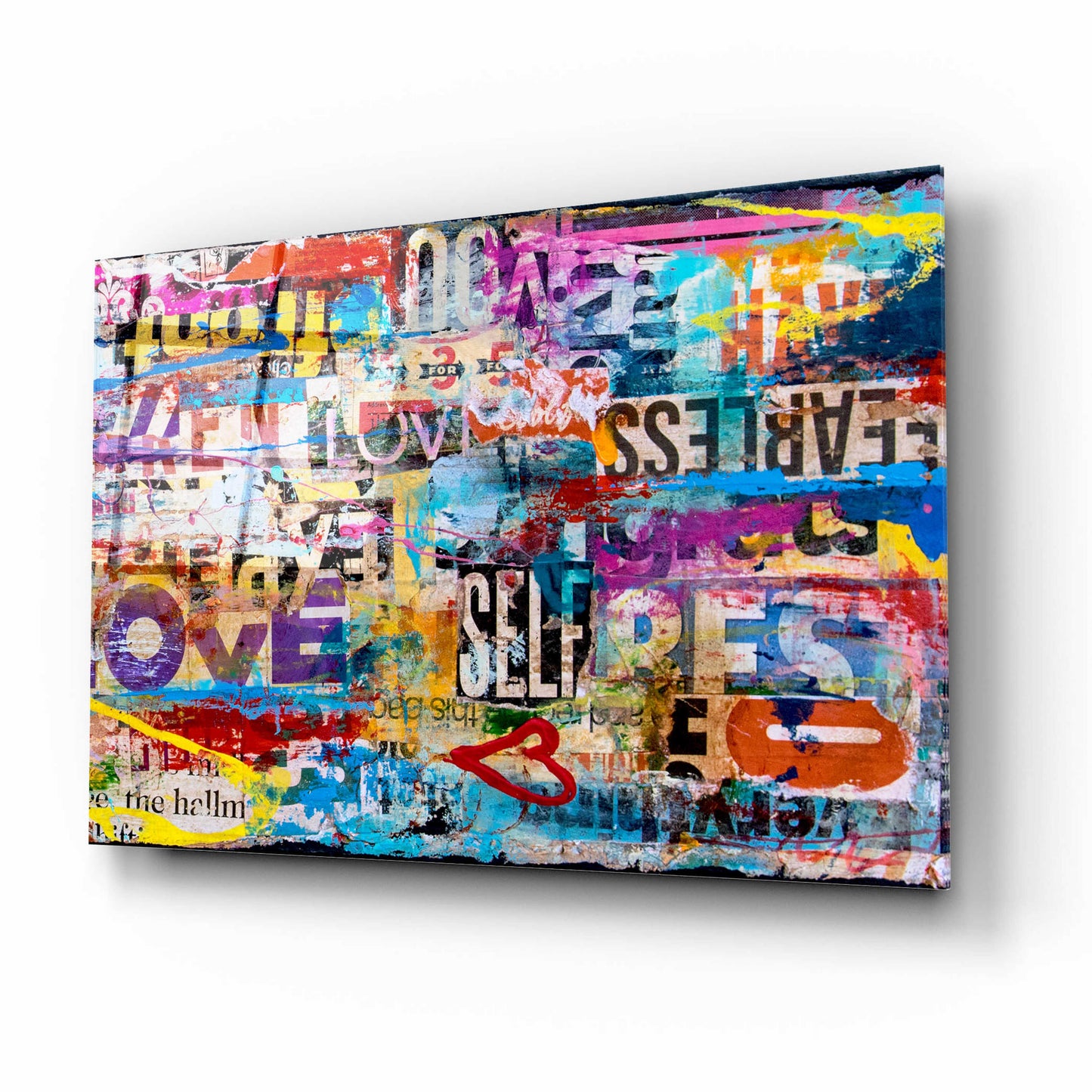 Epic Art 'Metromix Luv II' by Erin Ashley, Acrylic Glass Wall Art,16x12