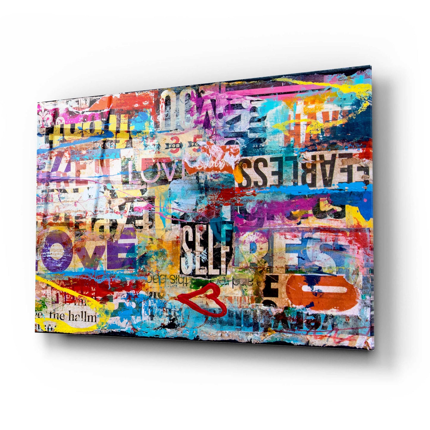 Epic Art 'Metromix Luv II' by Erin Ashley, Acrylic Glass Wall Art,24x16