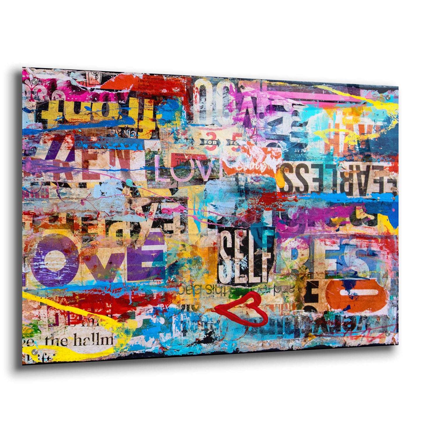 Epic Art 'Metromix Luv II' by Erin Ashley, Acrylic Glass Wall Art,36x24