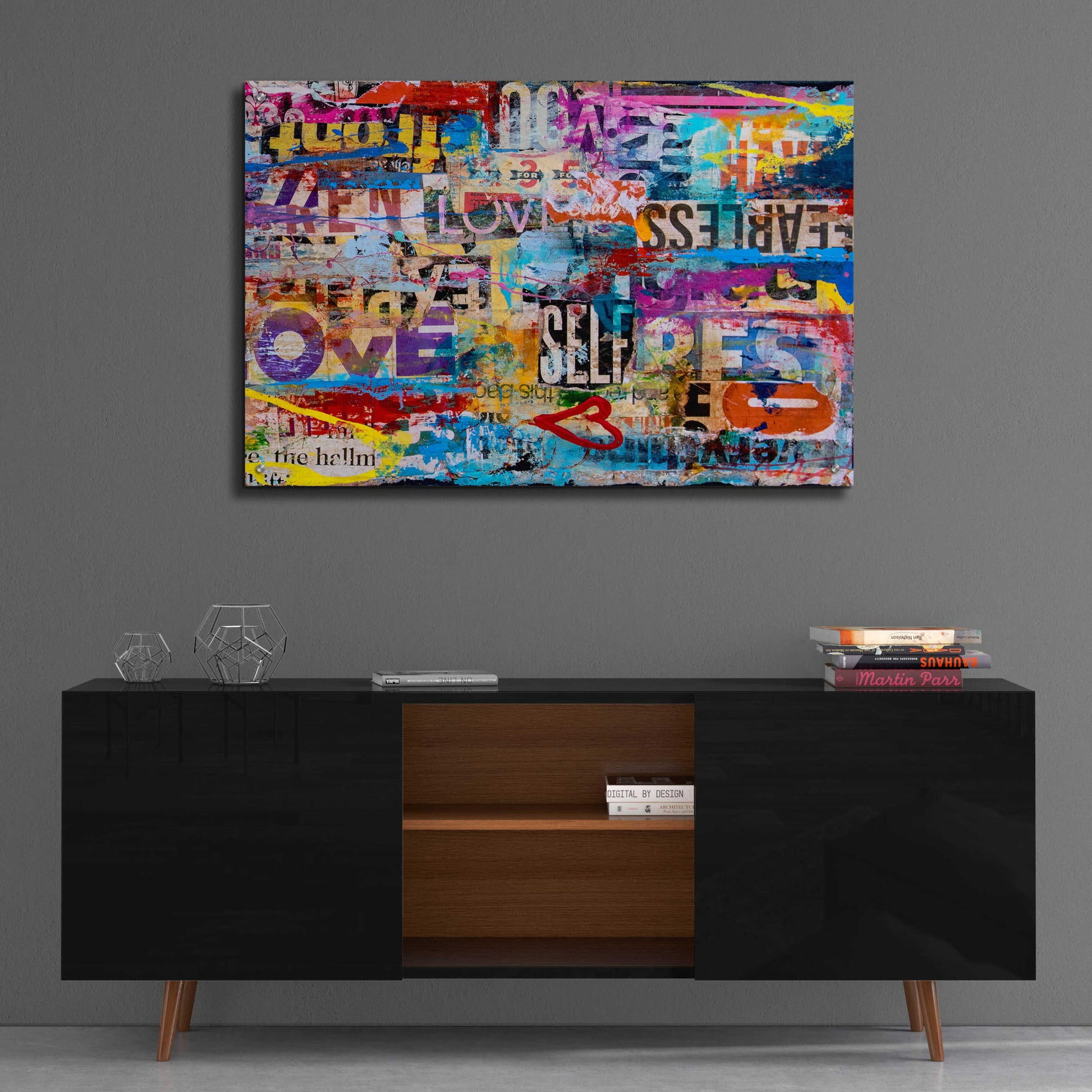 Epic Art 'Metromix Luv II' by Erin Ashley, Acrylic Glass Wall Art,36x24