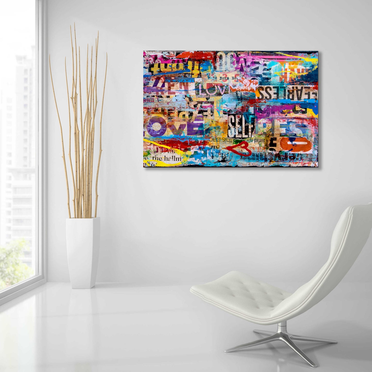 Epic Art 'Metromix Luv II' by Erin Ashley, Acrylic Glass Wall Art,36x24