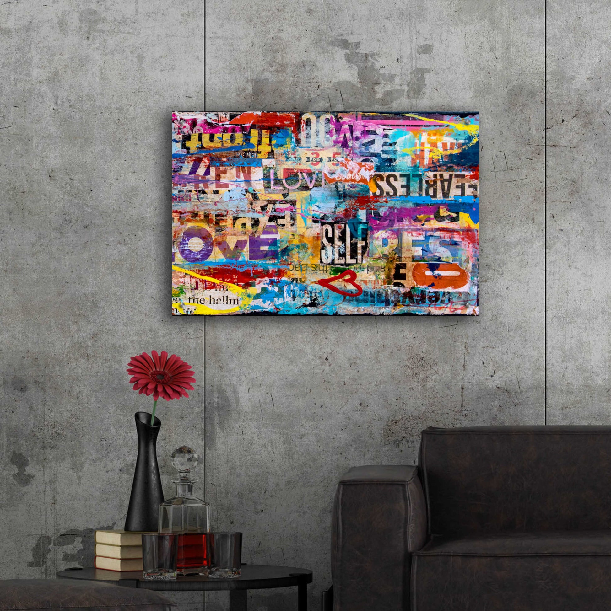 Epic Art 'Metromix Luv II' by Erin Ashley, Acrylic Glass Wall Art,36x24