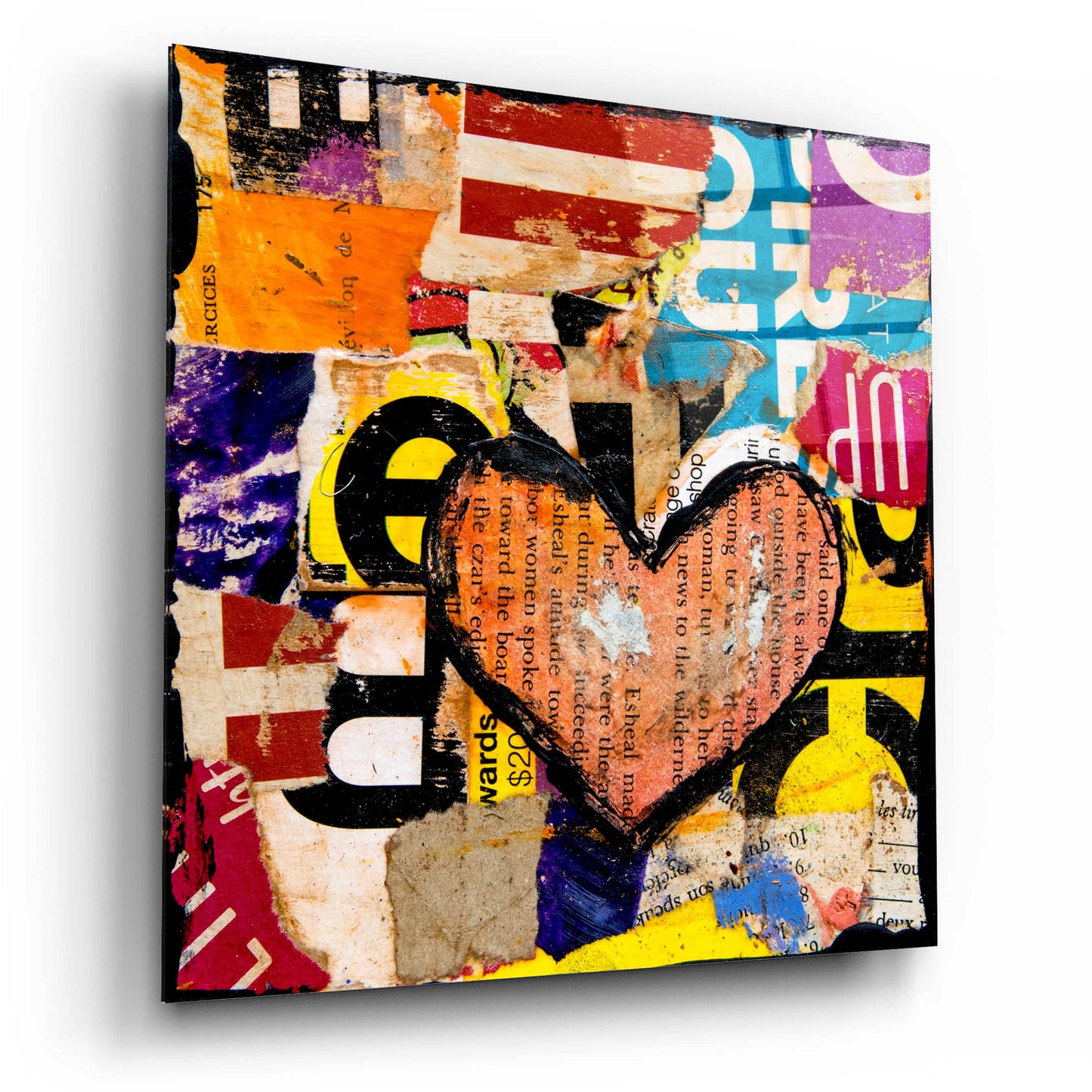 Epic Art 'Mixed Luv' by Erin Ashley, Acrylic Glass Wall Art,12x12