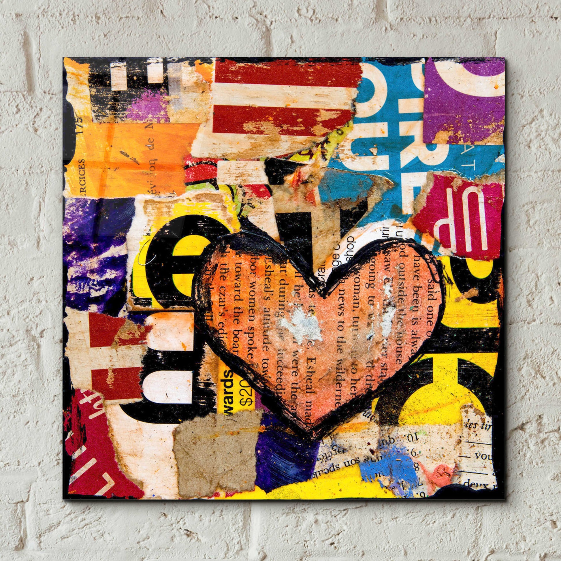 Epic Art 'Mixed Luv' by Erin Ashley, Acrylic Glass Wall Art,12x12