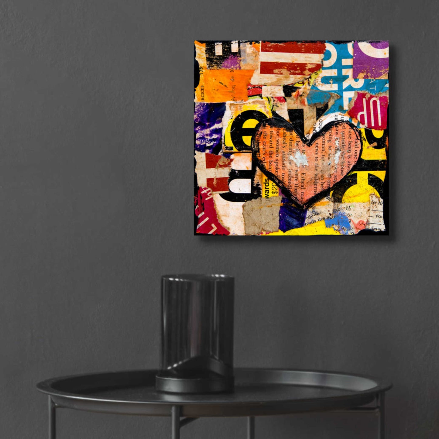 Epic Art 'Mixed Luv' by Erin Ashley, Acrylic Glass Wall Art,12x12