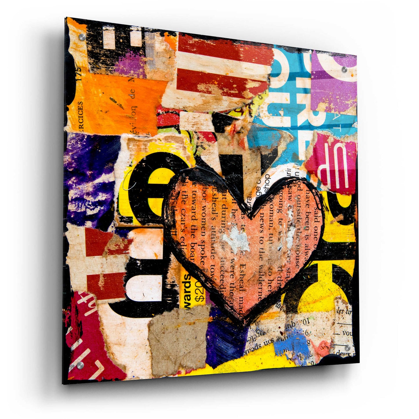 Epic Art 'Mixed Luv' by Erin Ashley, Acrylic Glass Wall Art,24x24