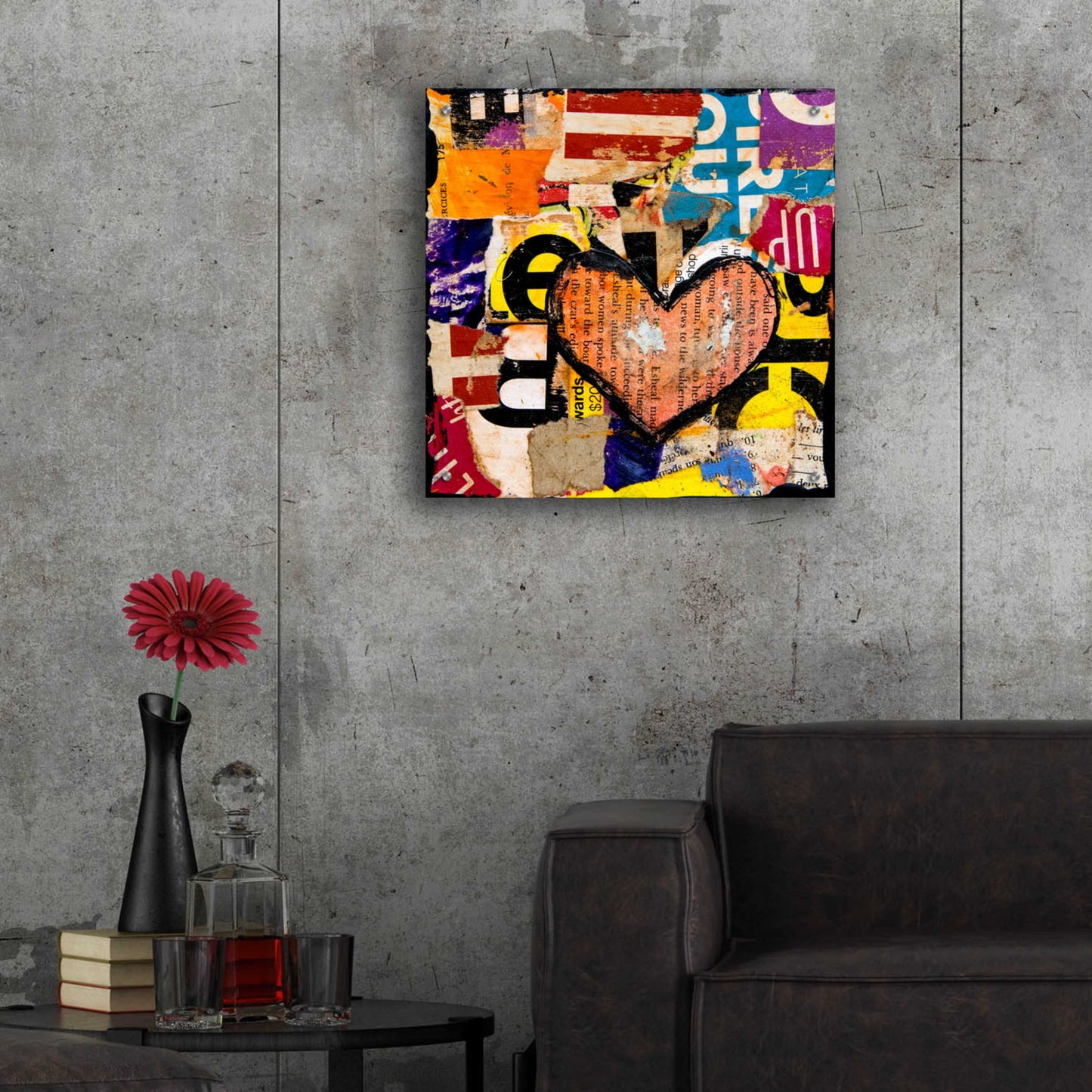 Epic Art 'Mixed Luv' by Erin Ashley, Acrylic Glass Wall Art,24x24