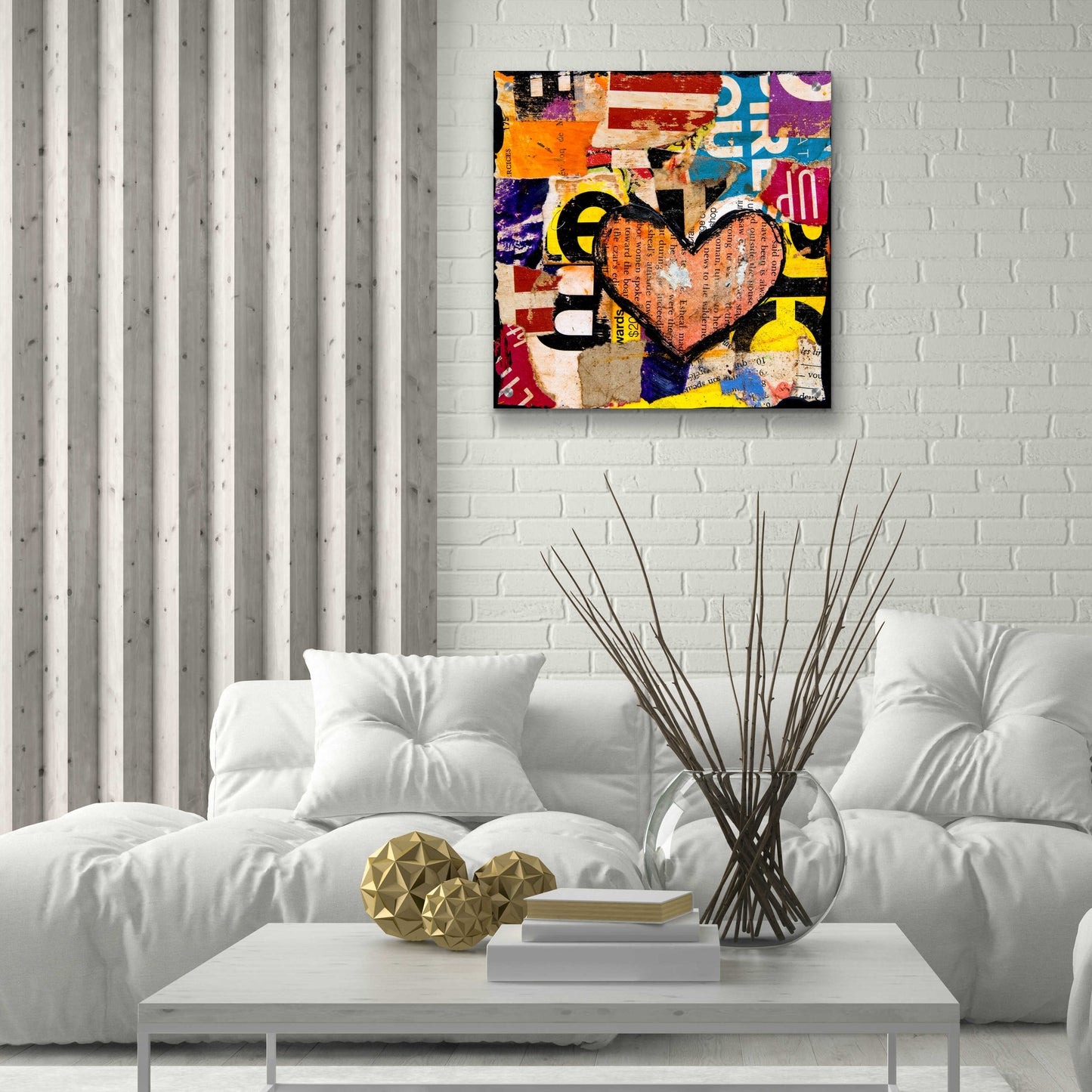 Epic Art 'Mixed Luv' by Erin Ashley, Acrylic Glass Wall Art,24x24