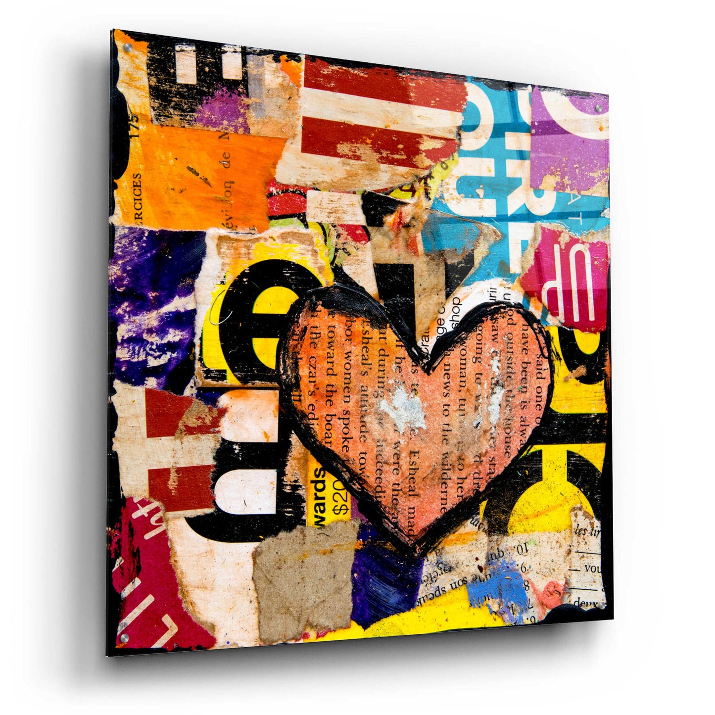 Epic Art 'Mixed Luv' by Erin Ashley, Acrylic Glass Wall Art,36x36