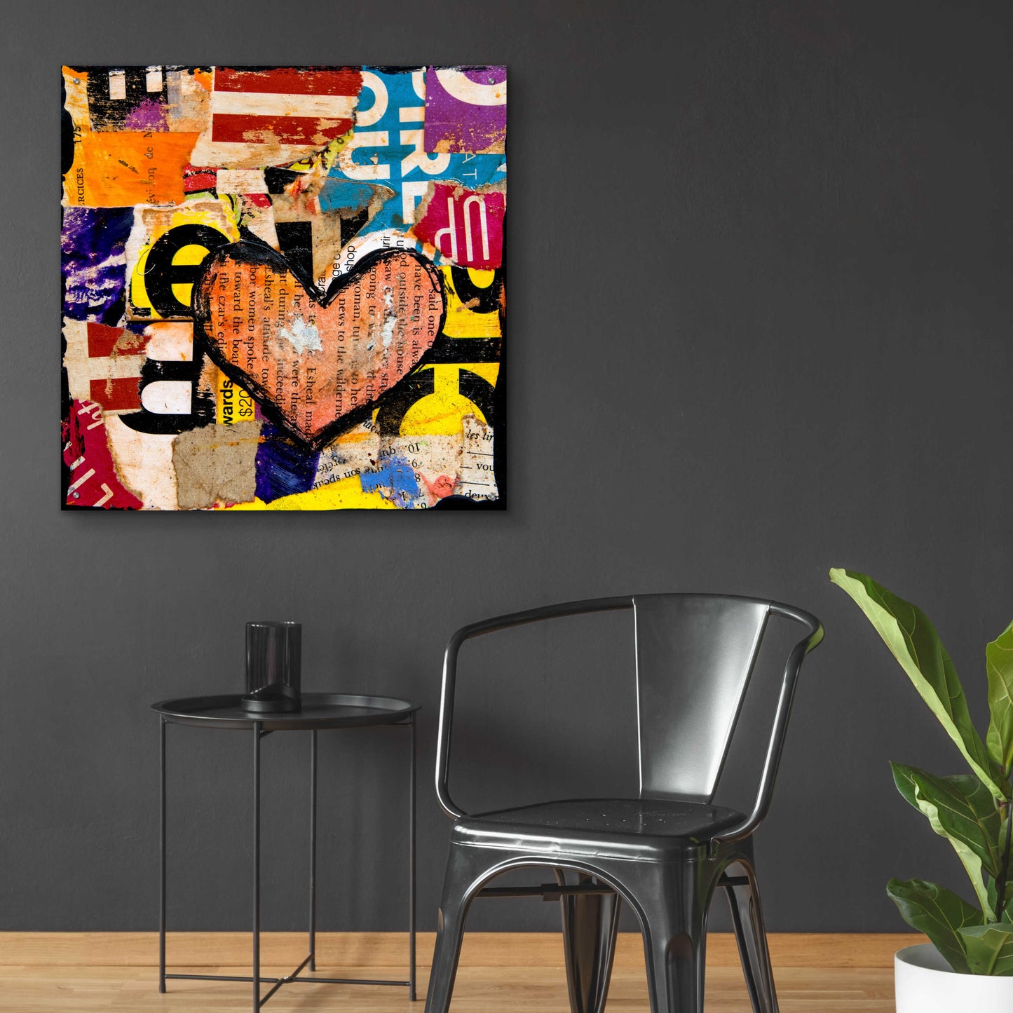 Epic Art 'Mixed Luv' by Erin Ashley, Acrylic Glass Wall Art,36x36