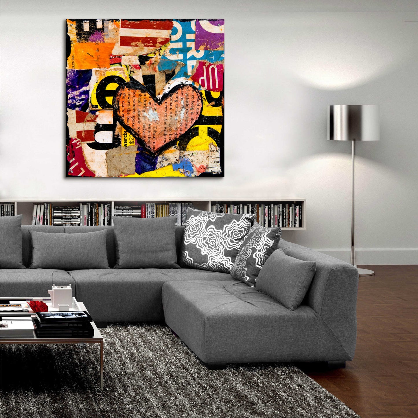 Epic Art 'Mixed Luv' by Erin Ashley, Acrylic Glass Wall Art,36x36