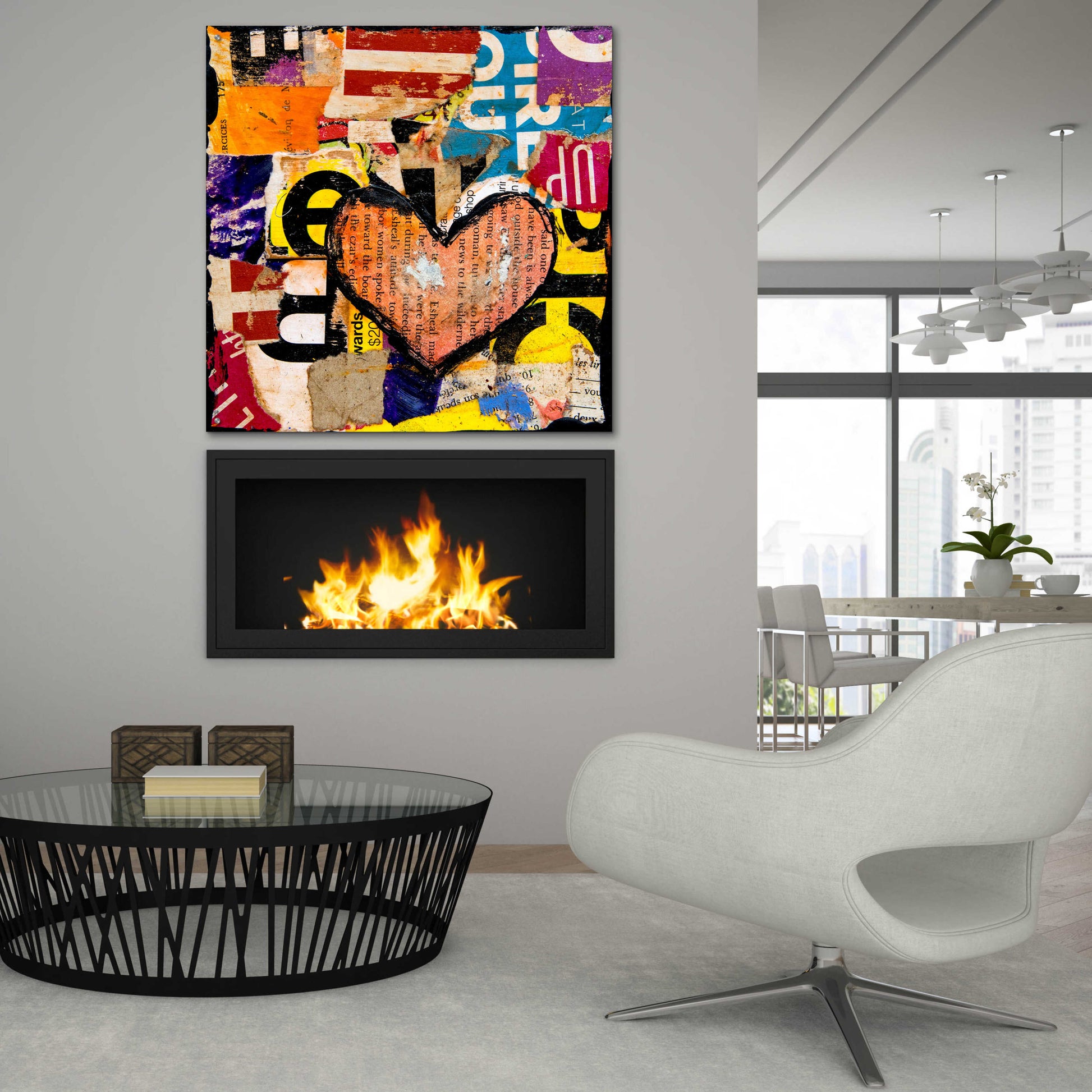 Epic Art 'Mixed Luv' by Erin Ashley, Acrylic Glass Wall Art,36x36