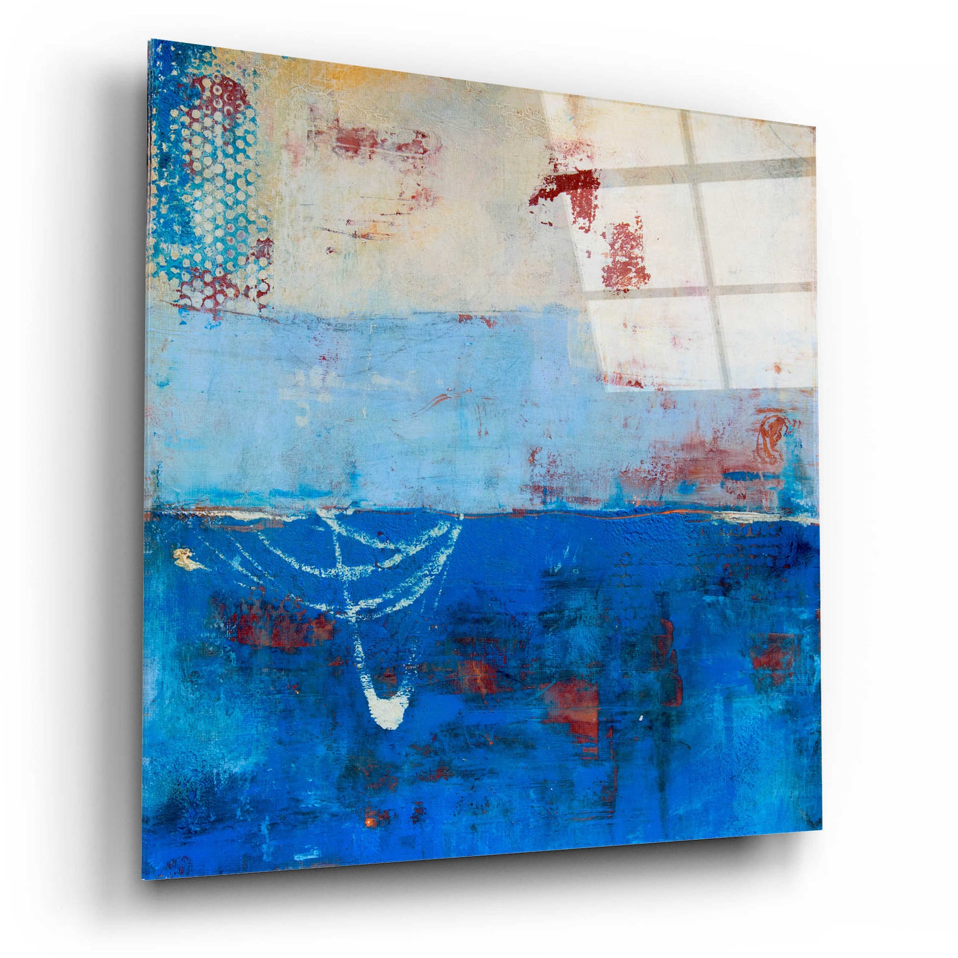 Epic Art 'Wind Surfing' by Erin Ashley, Acrylic Glass Wall Art,12x12