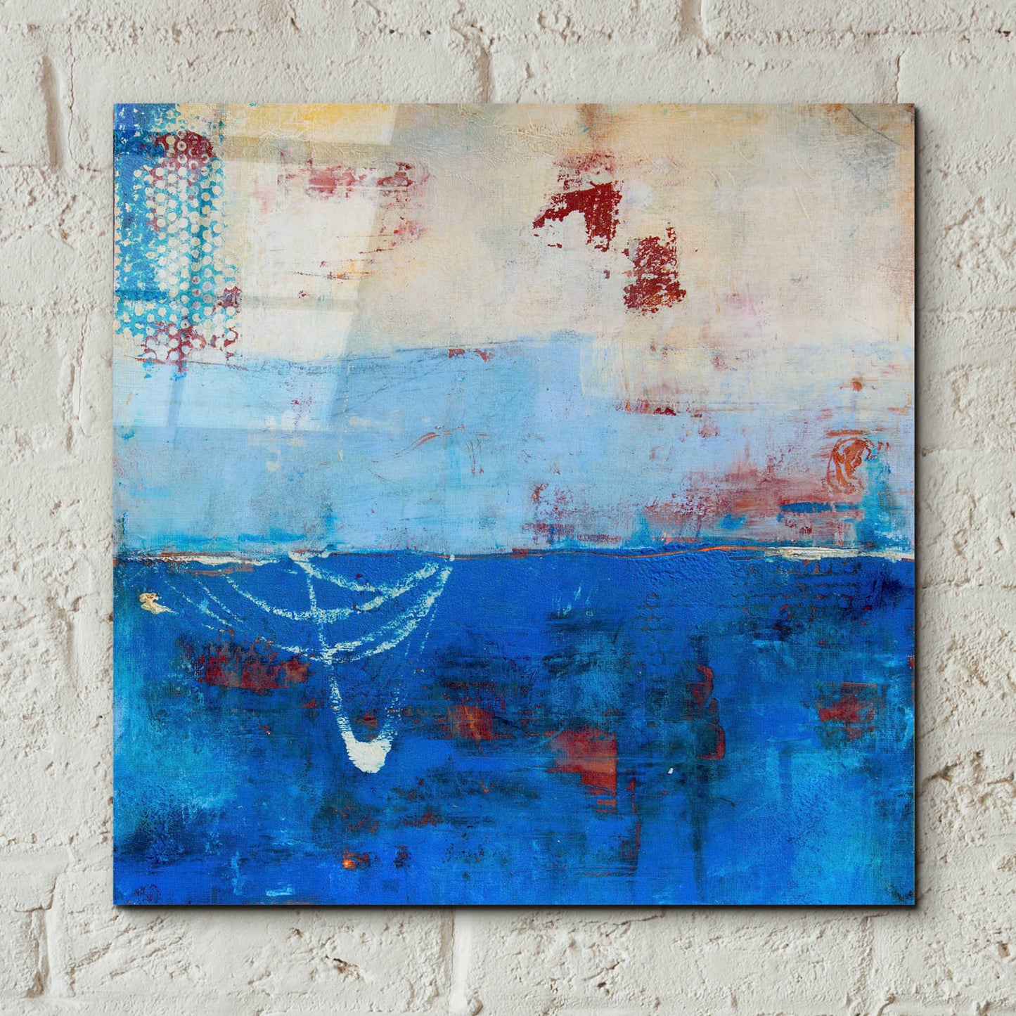 Epic Art 'Wind Surfing' by Erin Ashley, Acrylic Glass Wall Art,12x12