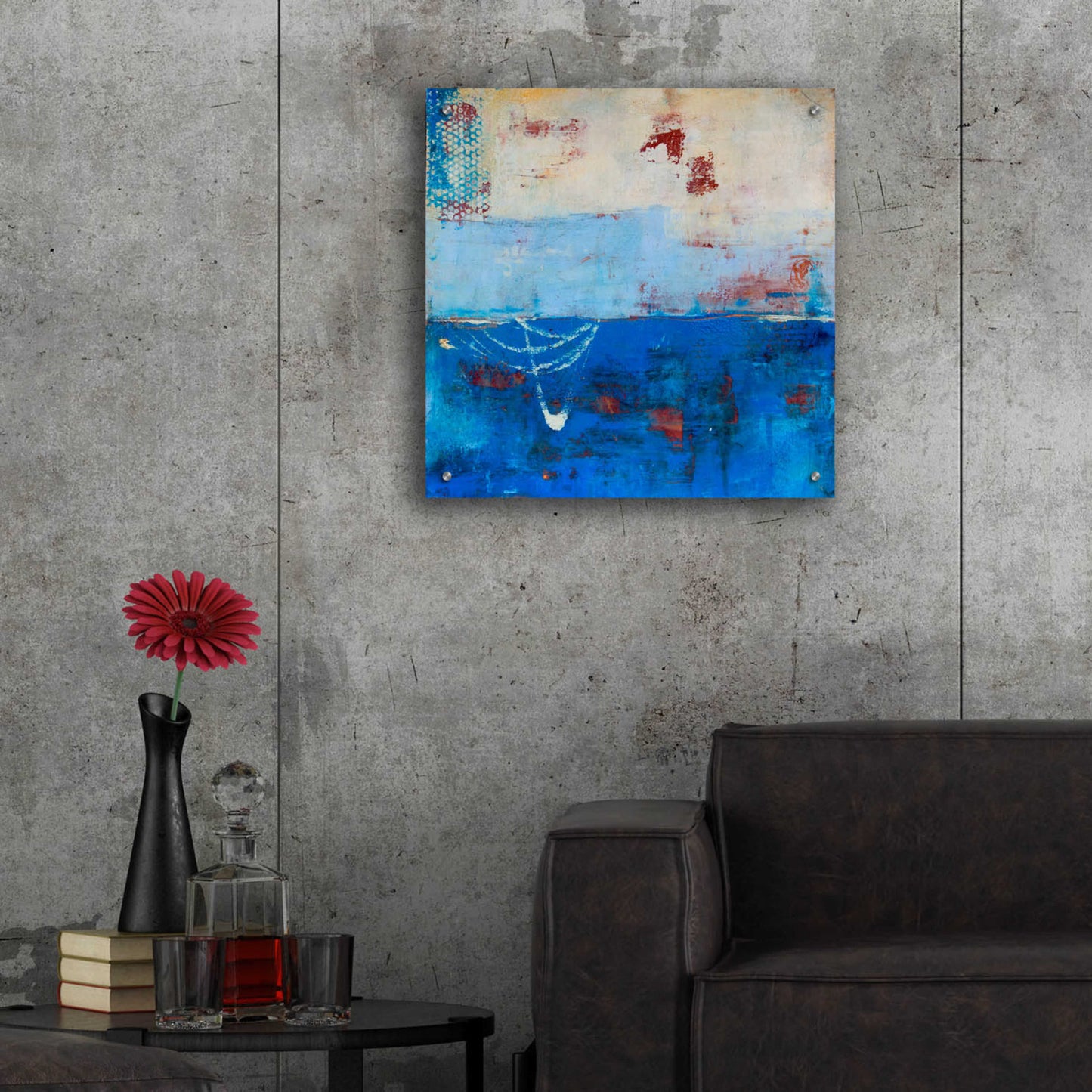 Epic Art 'Wind Surfing' by Erin Ashley, Acrylic Glass Wall Art,24x24