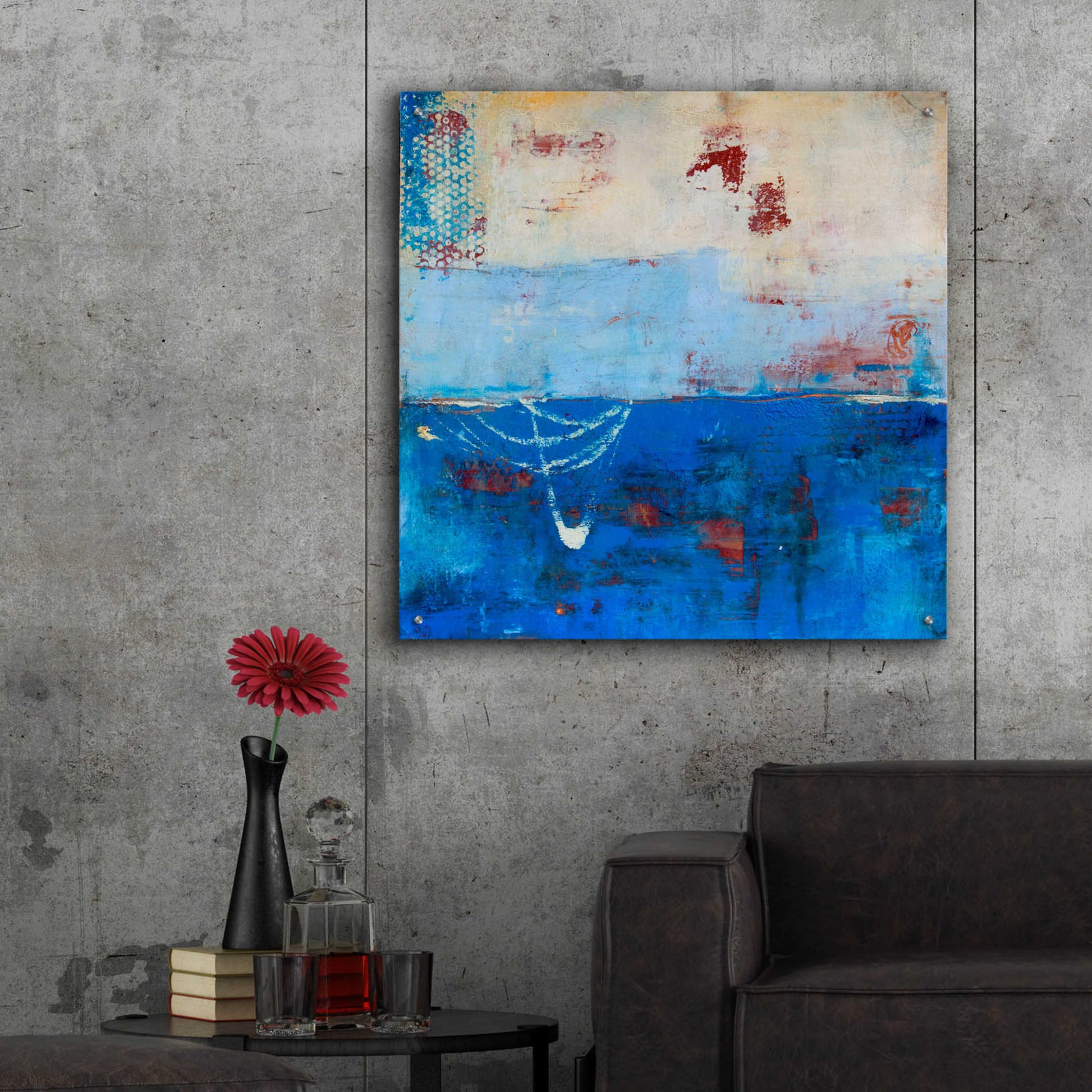 Epic Art 'Wind Surfing' by Erin Ashley, Acrylic Glass Wall Art,36x36