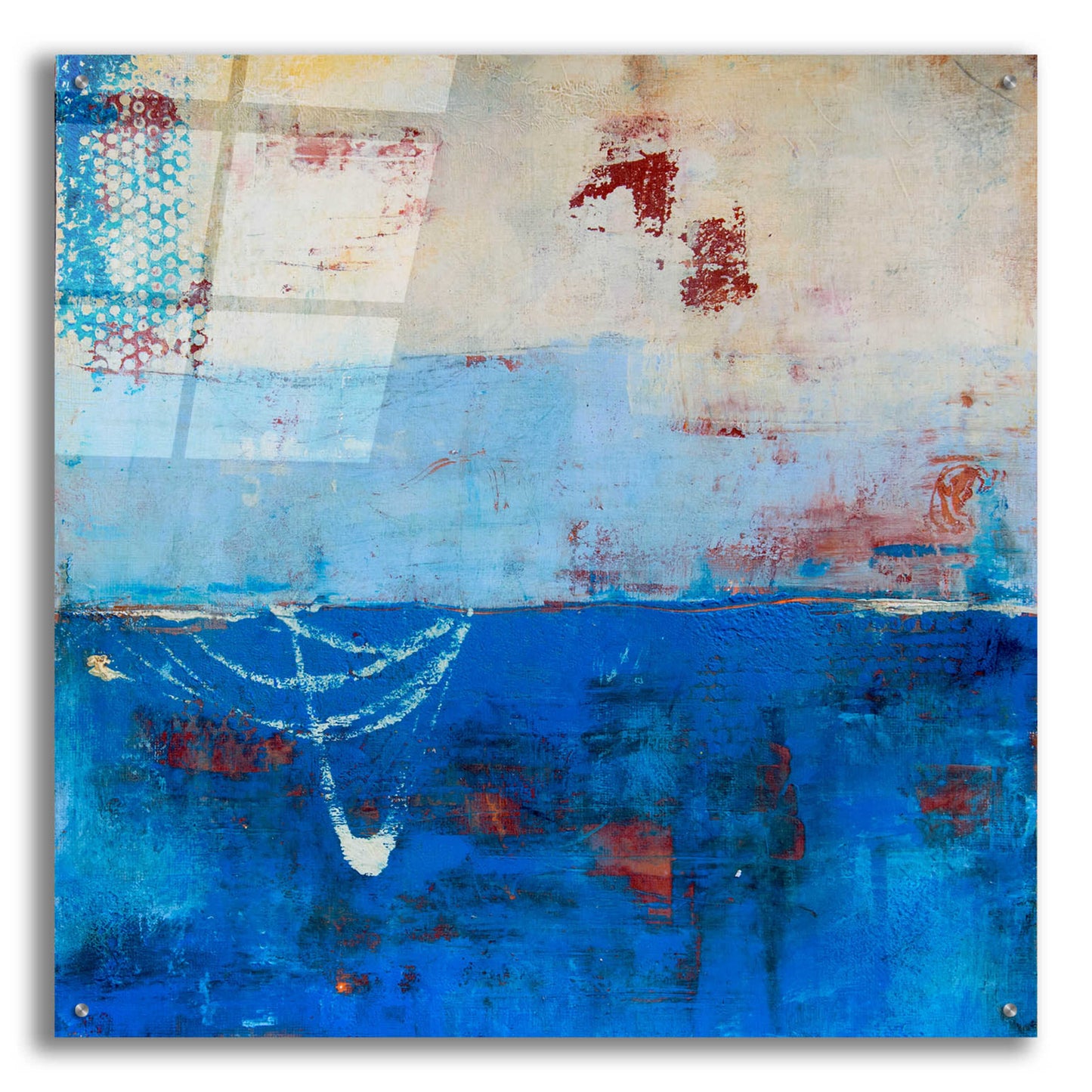 Epic Art 'Wind Surfing' by Erin Ashley, Acrylic Glass Wall Art,36x36