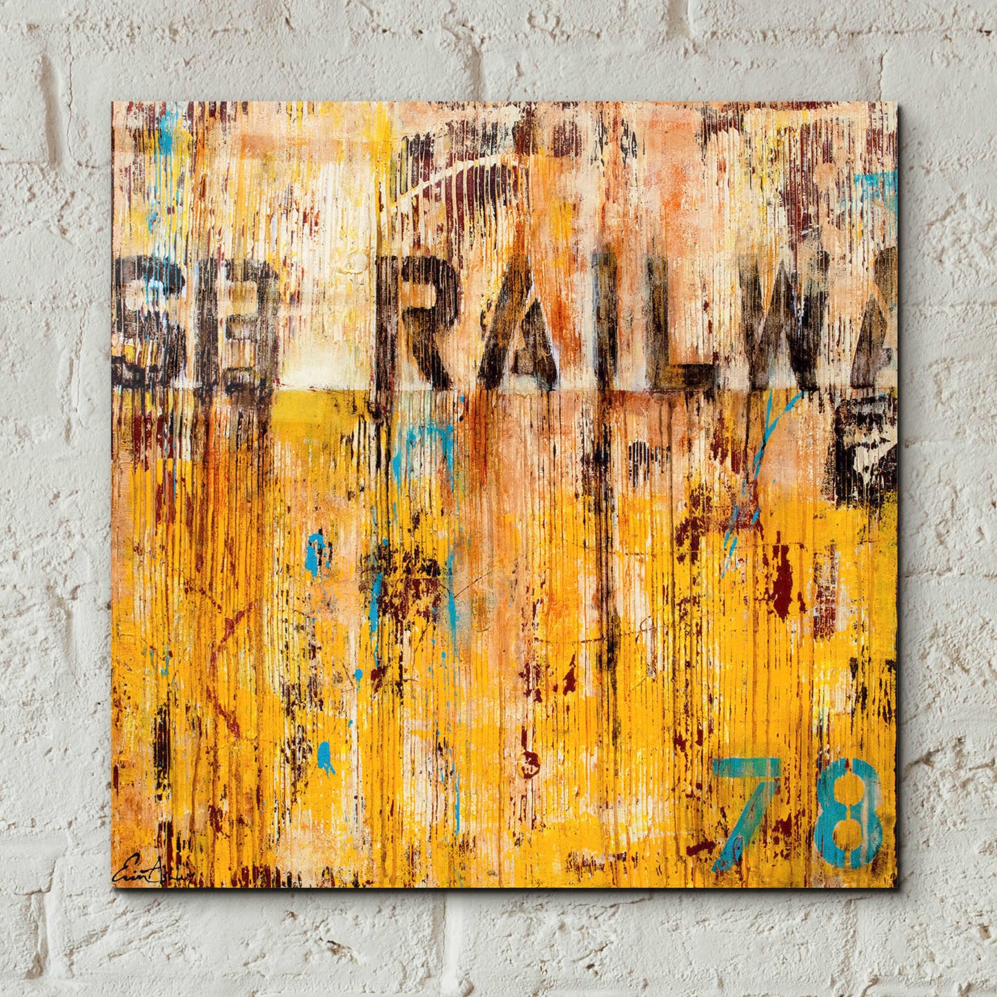 Epic Art 'Southbound Railway' by Erin Ashley, Acrylic Glass Wall Art,12x12