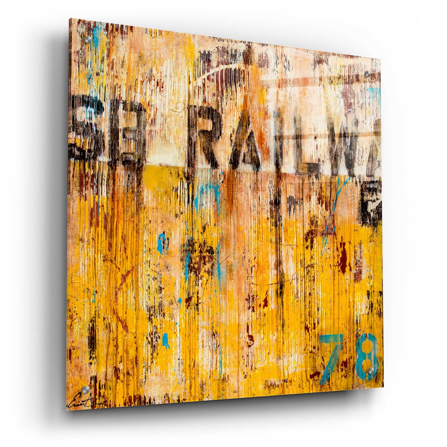 Epic Art 'Southbound Railway' by Erin Ashley, Acrylic Glass Wall Art,24x24