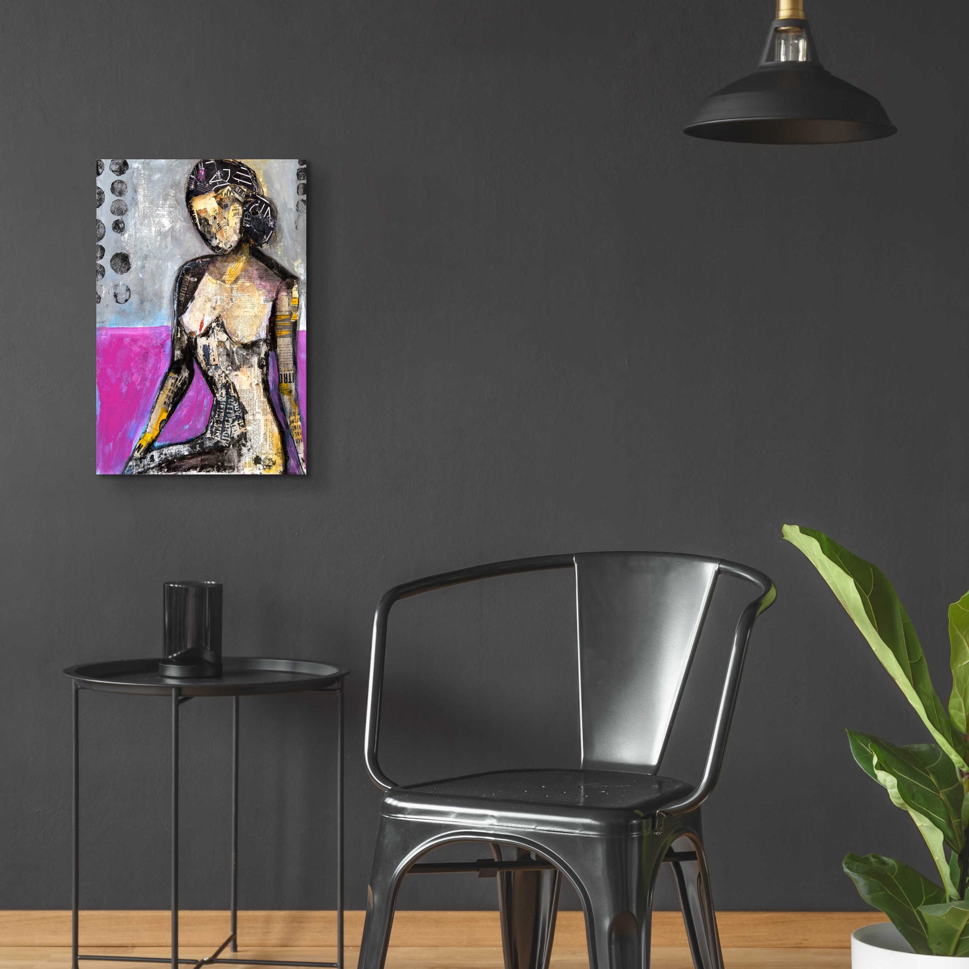 Epic Art 'Girl in the Media' by Erin Ashley, Acrylic Glass Wall Art,16x24