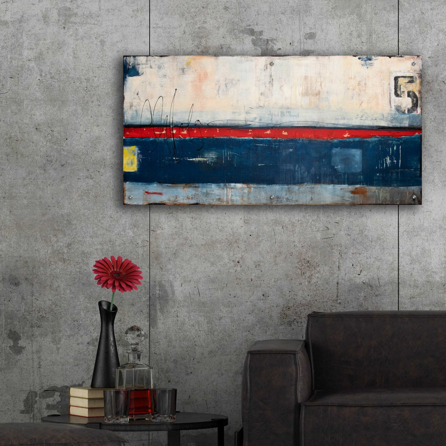 Epic Art 'Dock 5' by Erin Ashley, Acrylic Glass Wall Art,48x24