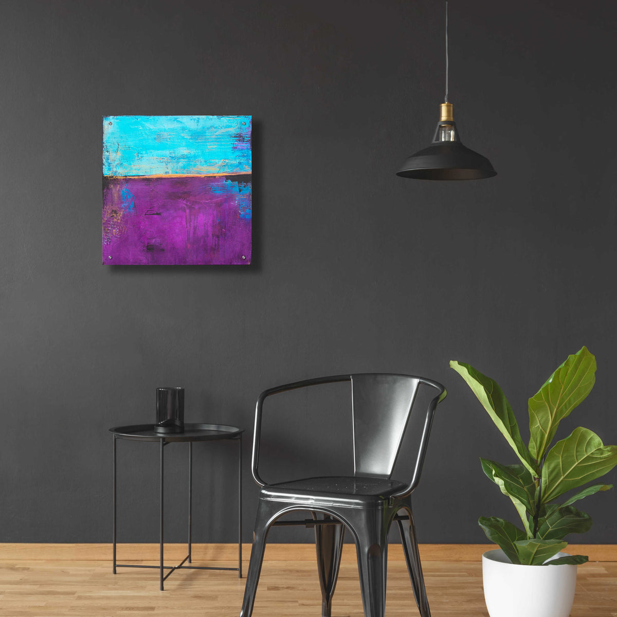 Epic Art 'Purple Velvet' by Erin Ashley, Acrylic Glass Wall Art,24x24