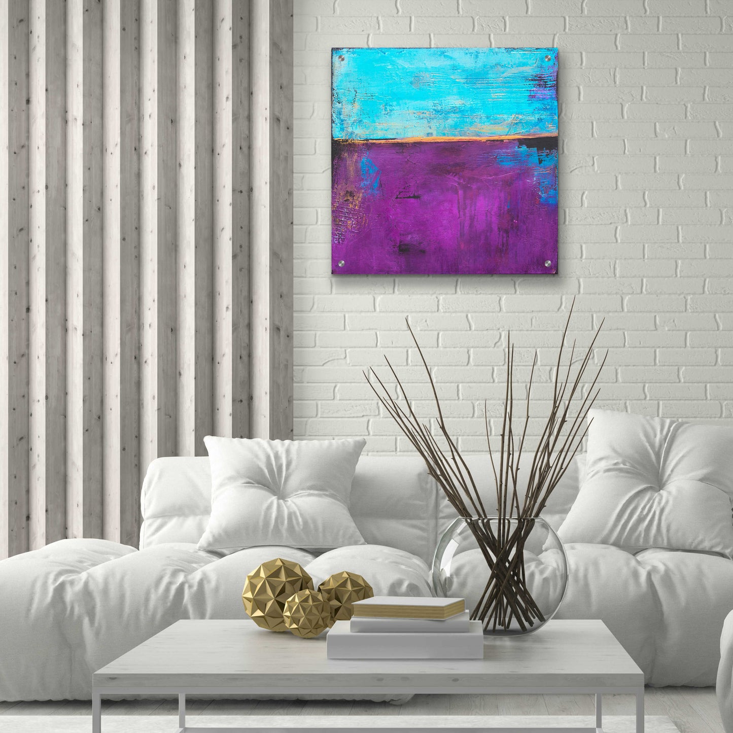 Epic Art 'Purple Velvet' by Erin Ashley, Acrylic Glass Wall Art,24x24