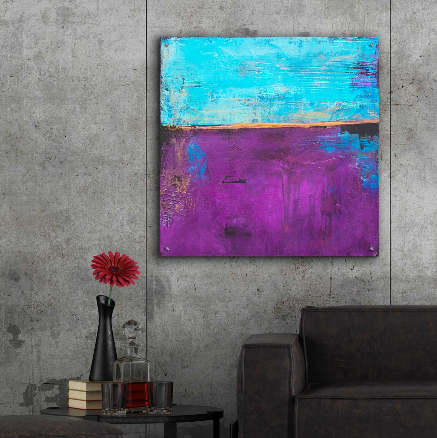 Epic Art 'Purple Velvet' by Erin Ashley, Acrylic Glass Wall Art,36x36