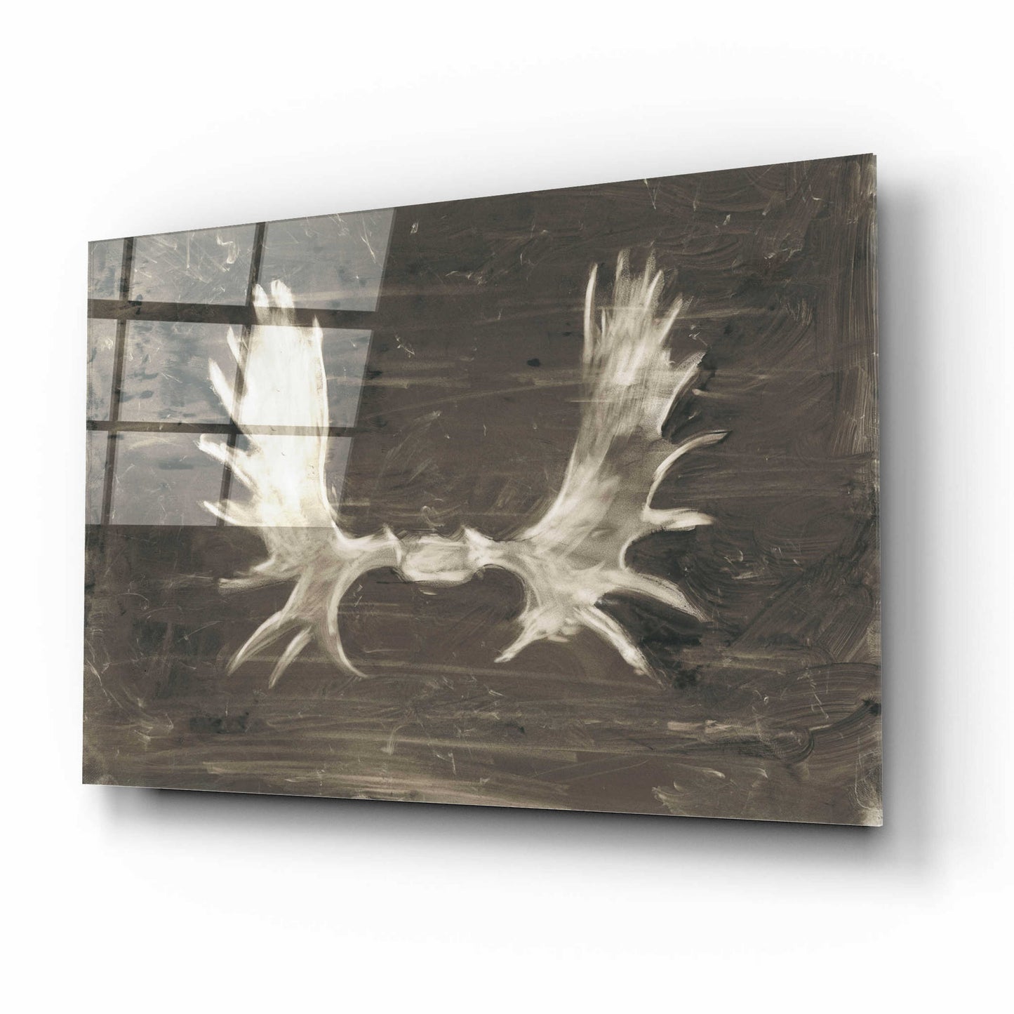 Epic Art 'Rustic Moose Mount I' by Ethan Harper, Acrylic Glass Wall Art,16x12