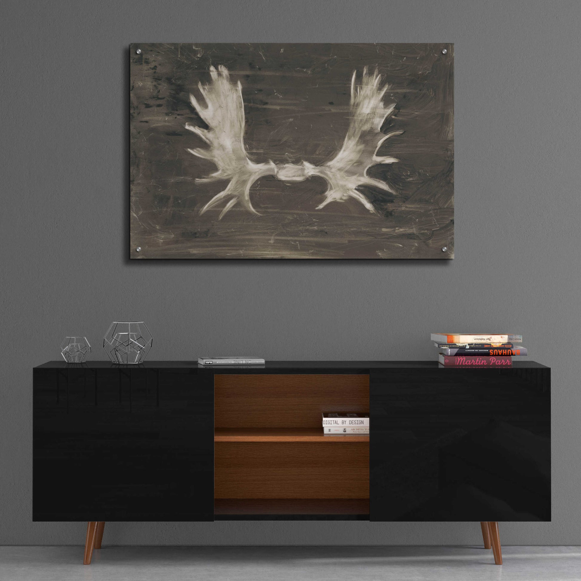 Epic Art 'Rustic Moose Mount I' by Ethan Harper, Acrylic Glass Wall Art,36x24